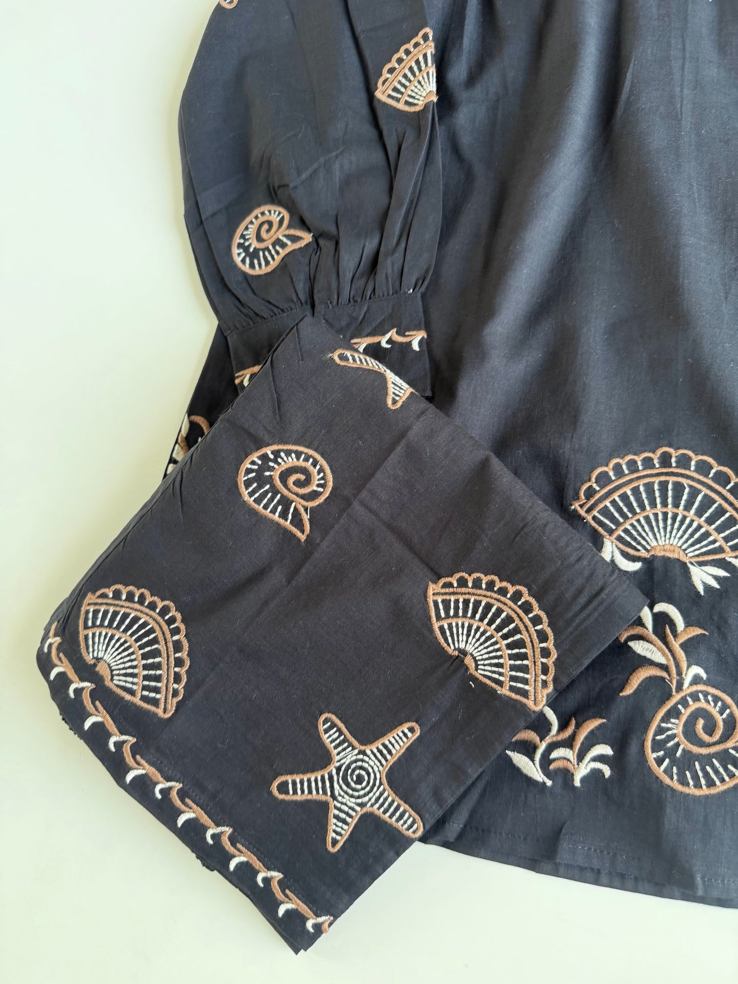 K303 - Mul cotton embroidered coord set