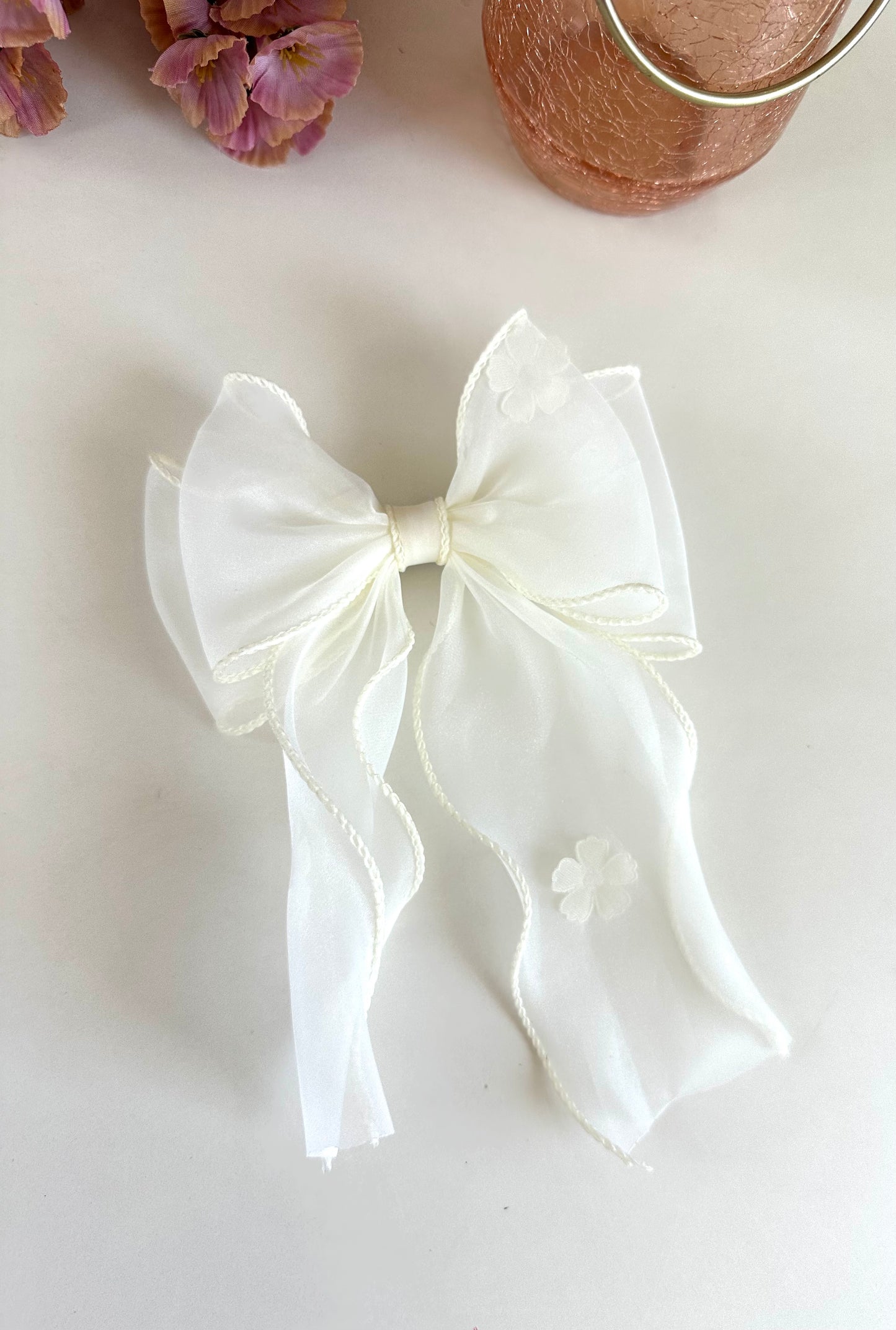 A019 - Printed bow clip (per piece)
