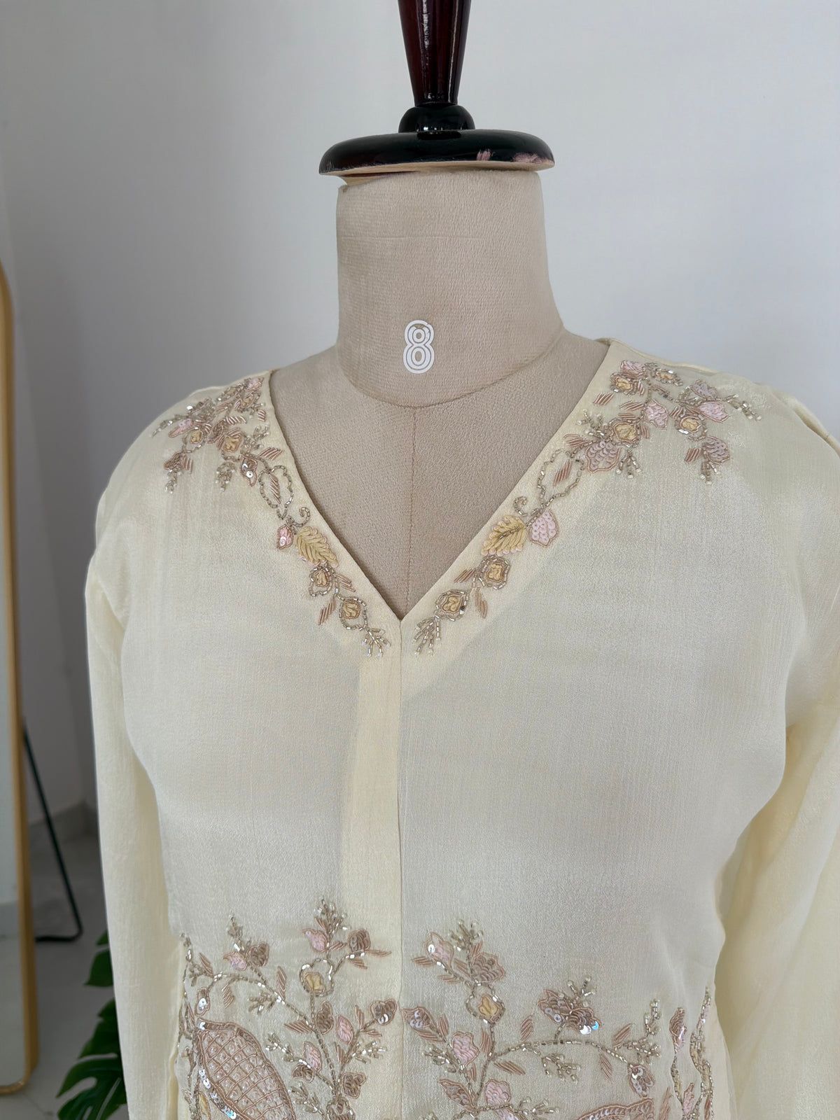 K359 - Pure Chinnon handwork coord set