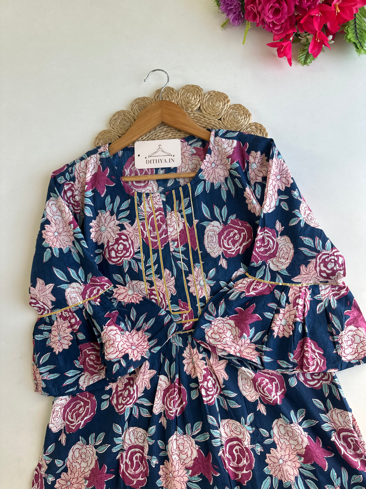 D621 - Cotton A-line Kurti