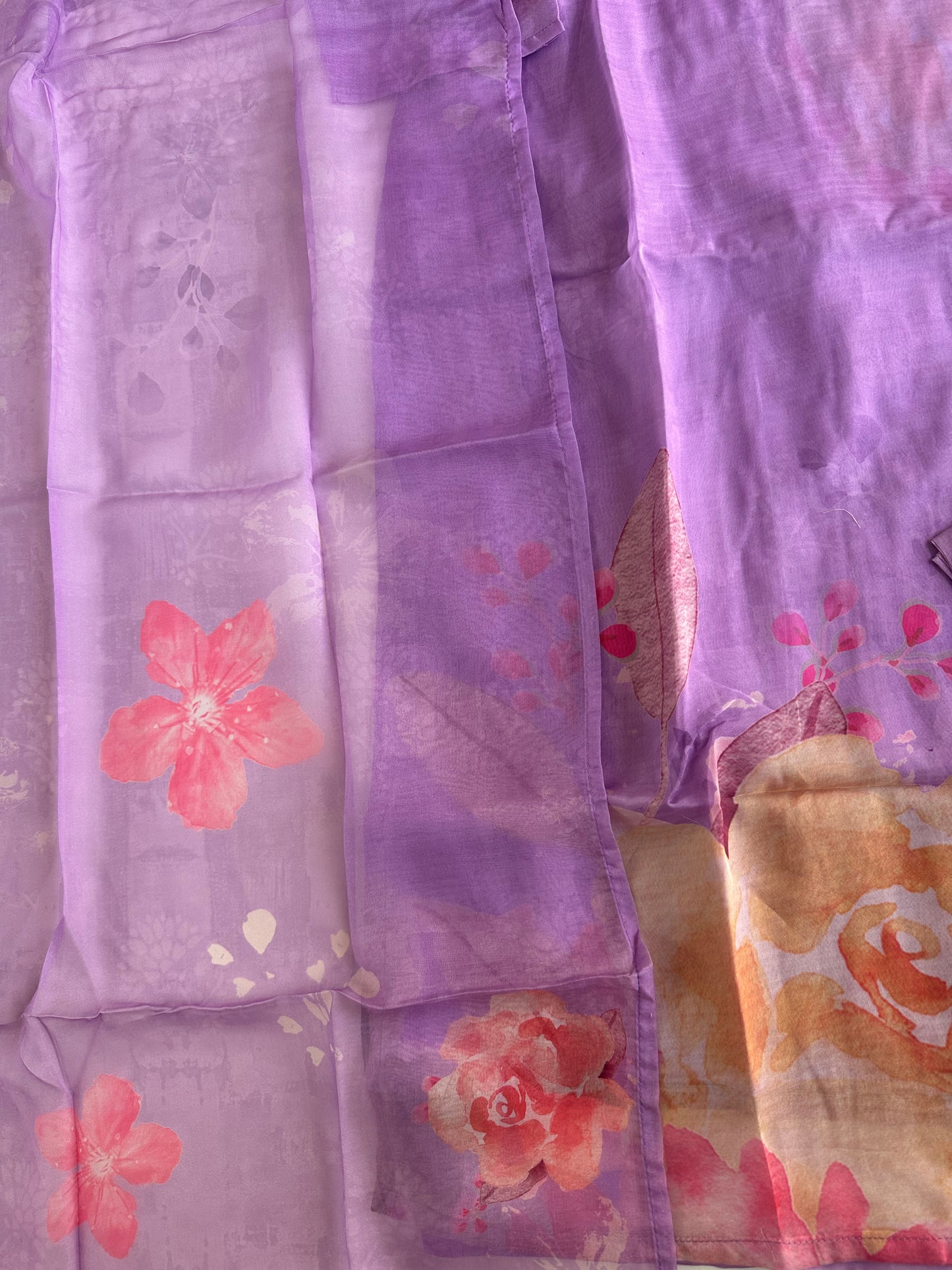 D317- Roman silk straight kurti with pants and dupatta