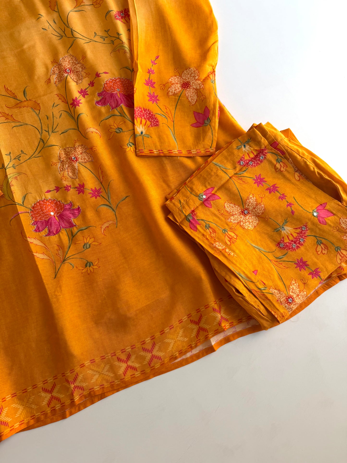 K423 - Muslin silk printed coord set