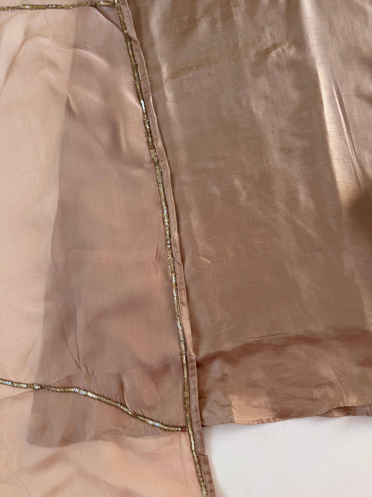 K410 - Russian silk handwork aline Kurti with pants and dupatta
