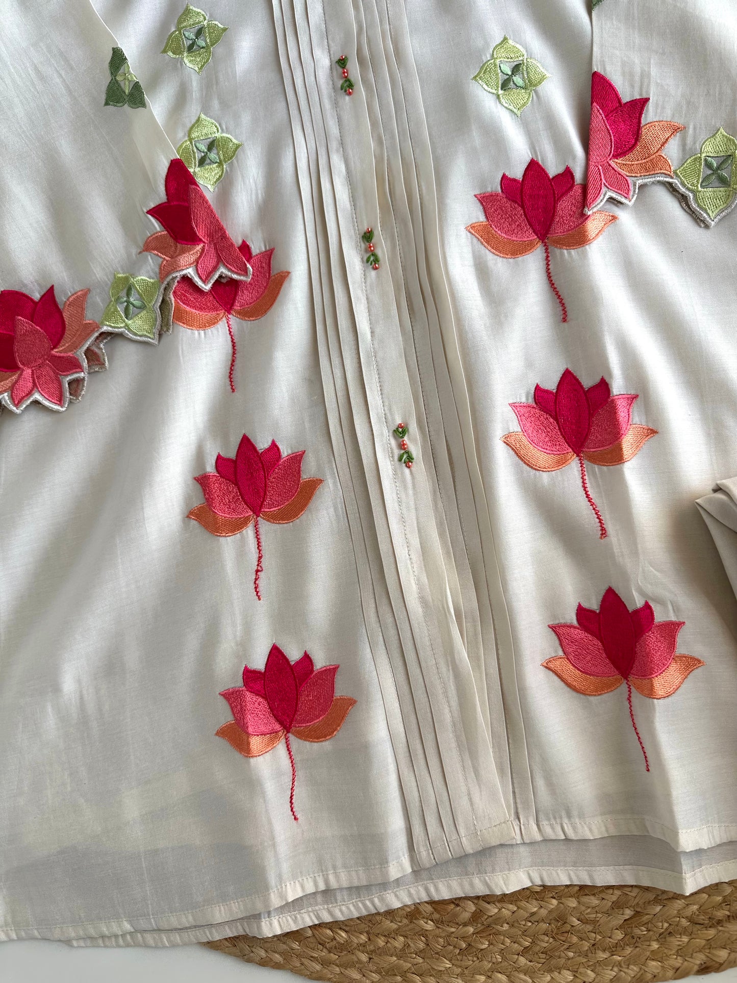 K261 - Muslin embroidered coord set