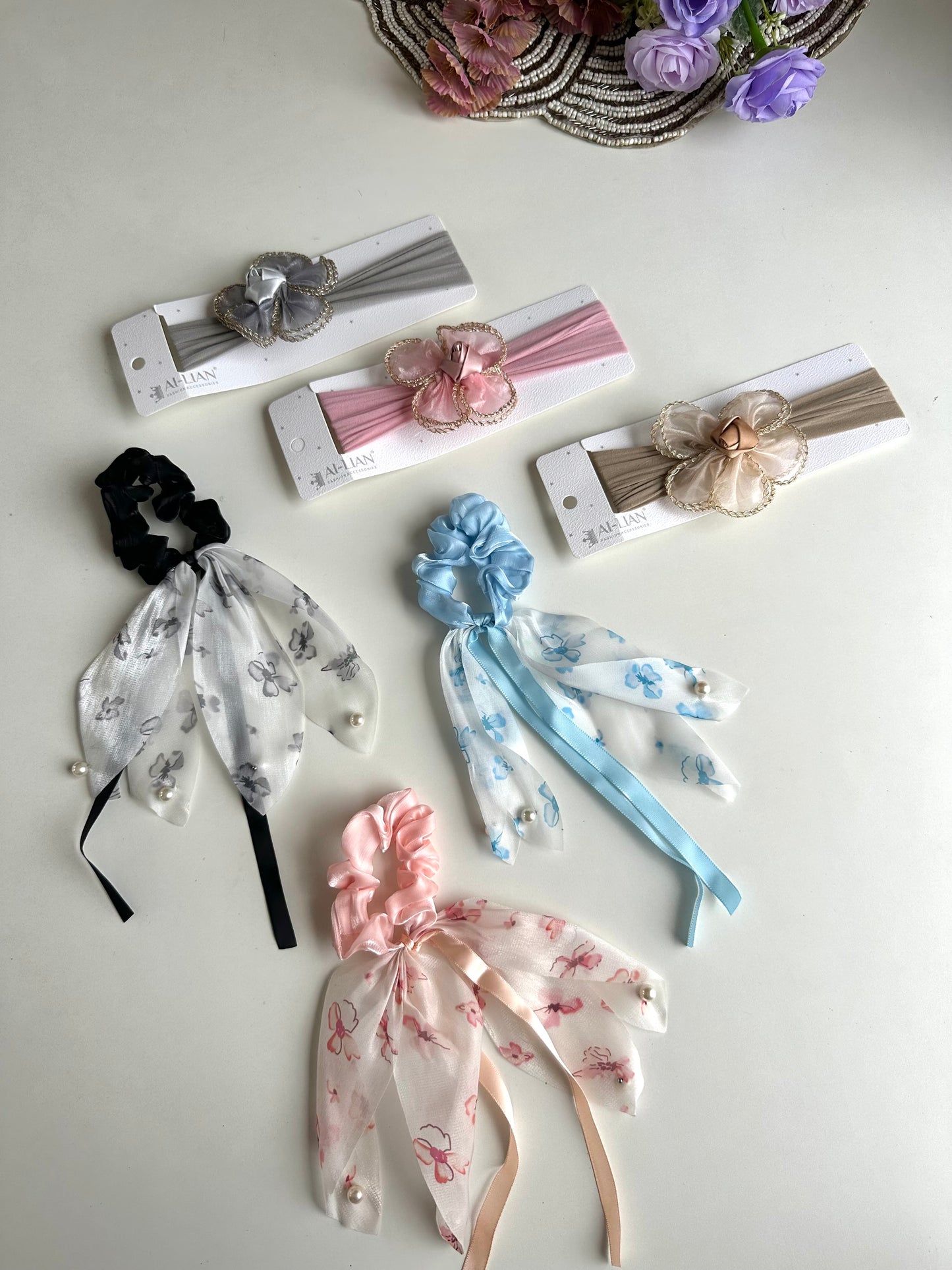 A035 - Combo - 3 Hairband & 3 Scrunchies