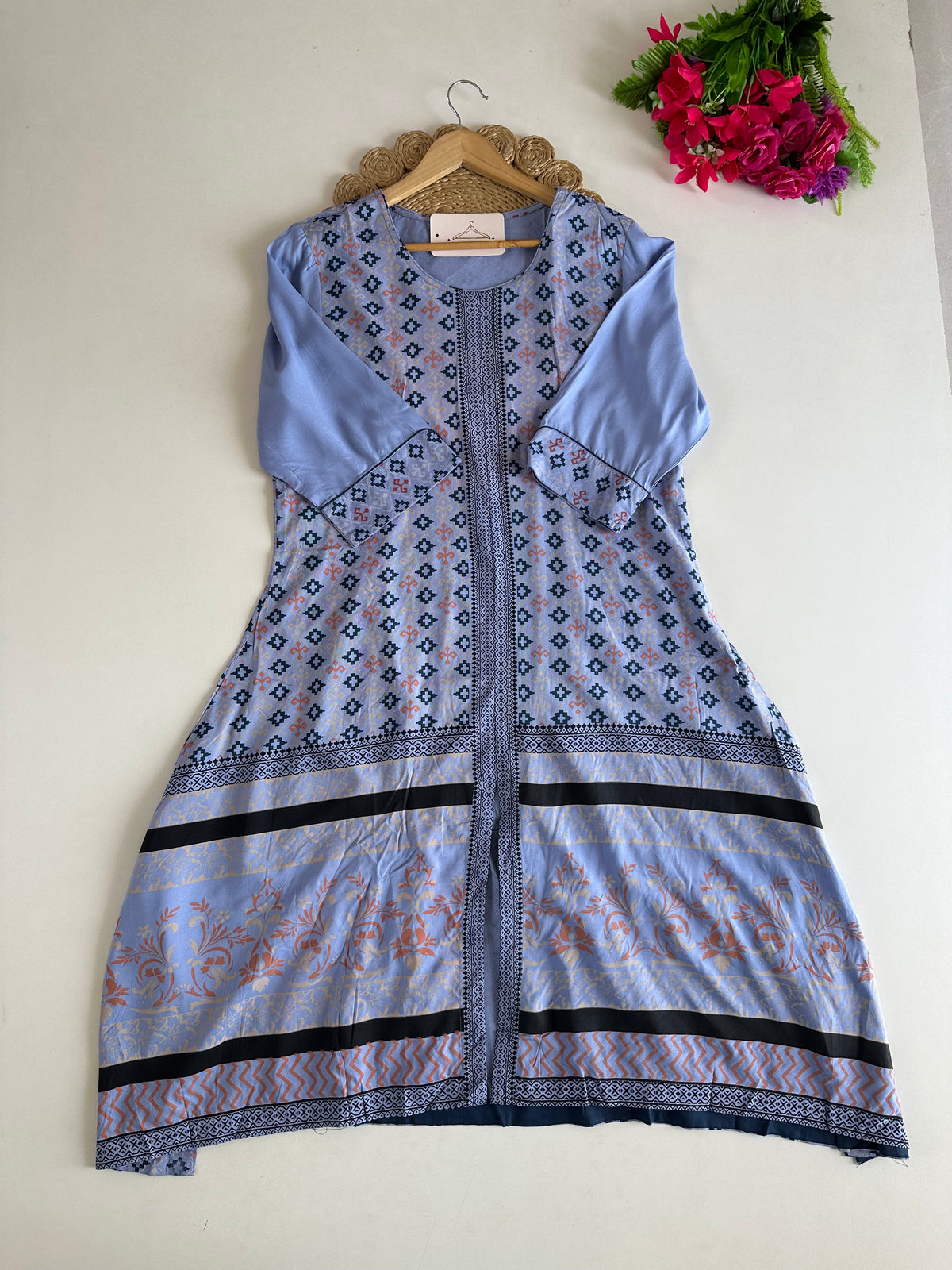 D631-Rayon Aline Kurti