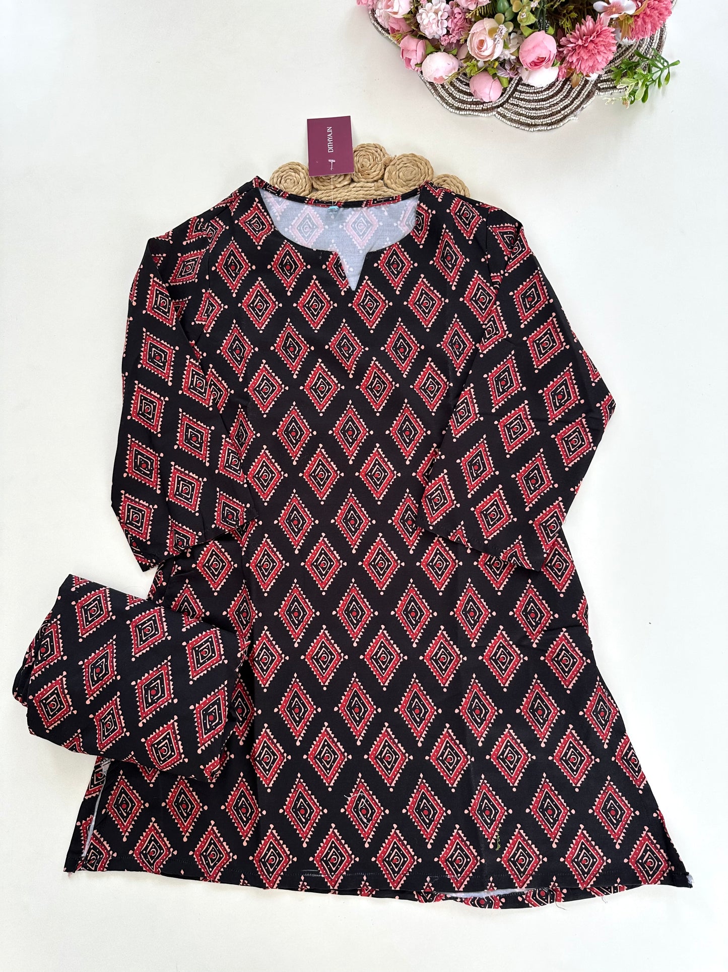 K032 - Cotton printed coord set