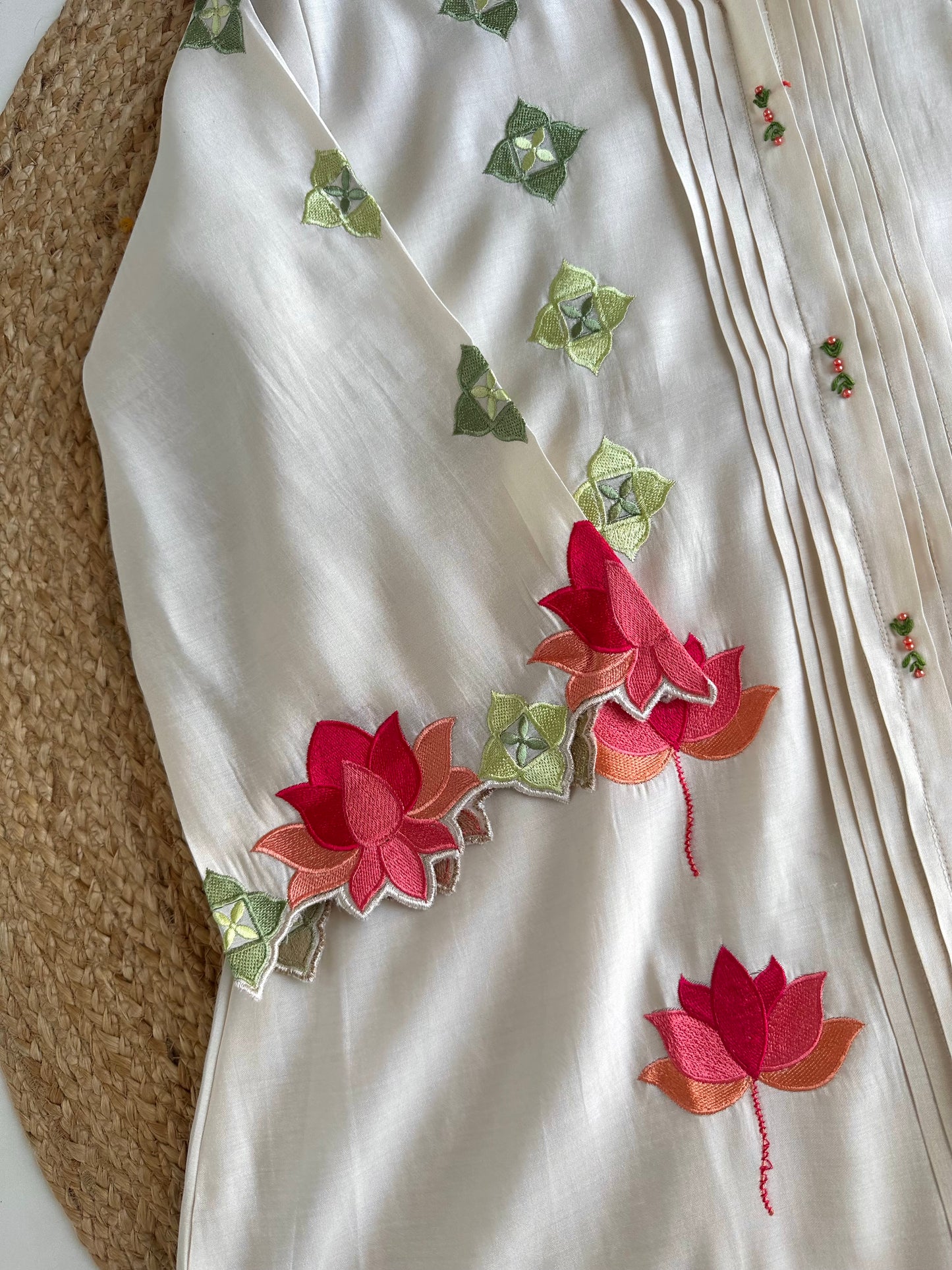K261 - Muslin embroidered coord set