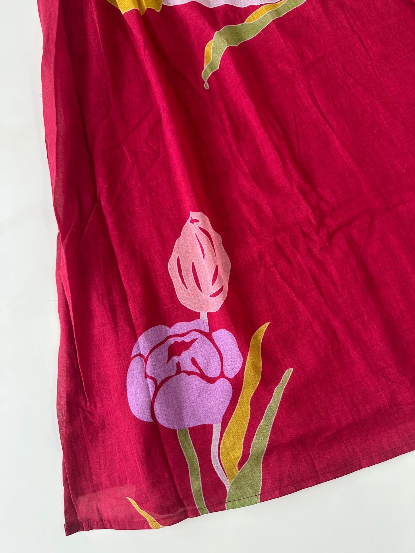 K281 - Mul cotton printed Aline Kurti with pants