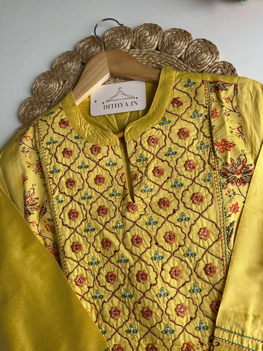D549- Silk Aline Kurti