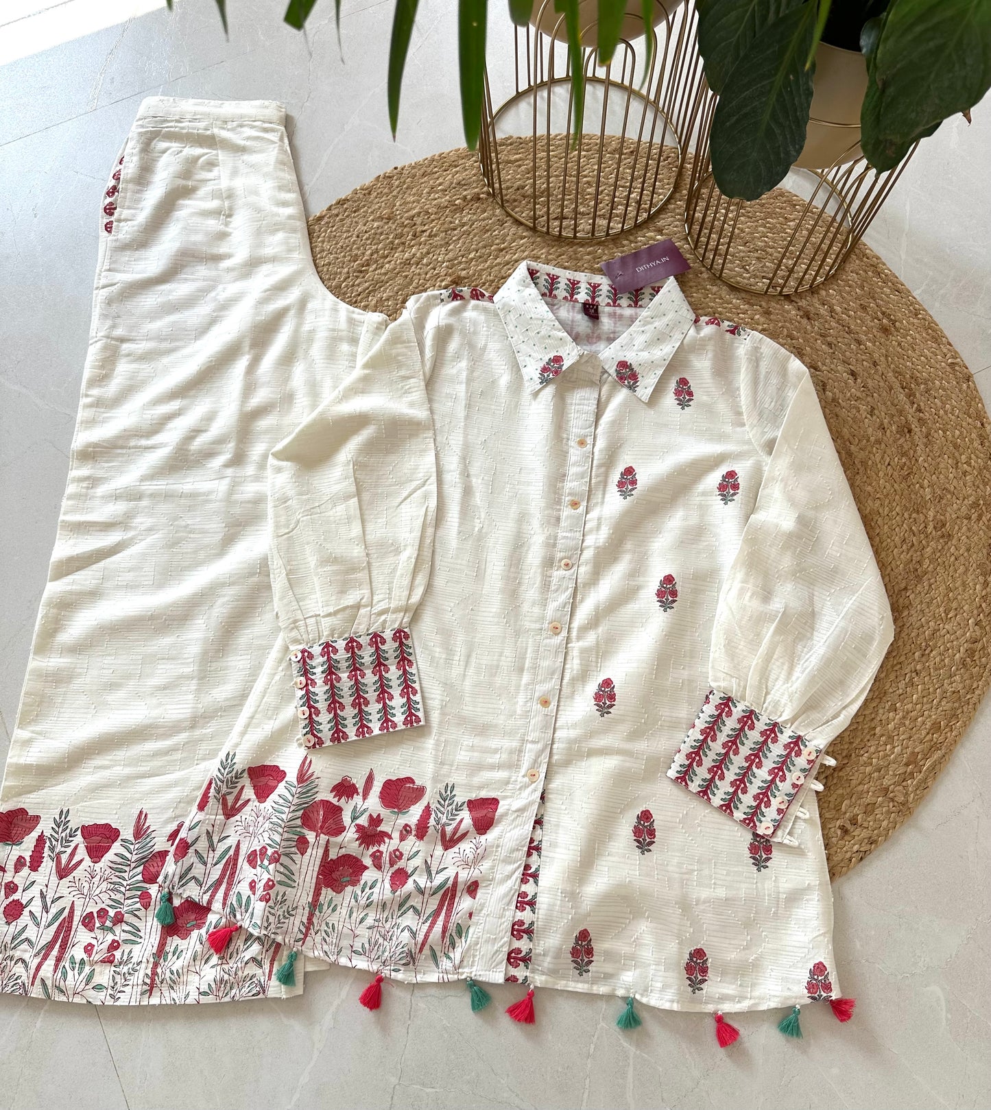 K149 - Cotton shirt style coord set