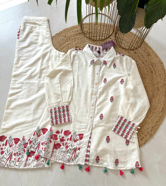 K149 - Cotton shirt style coord set