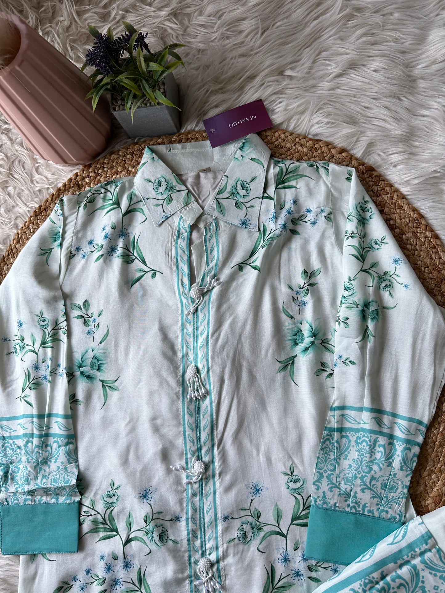 K193 - Super soft Muslin printed coord set
