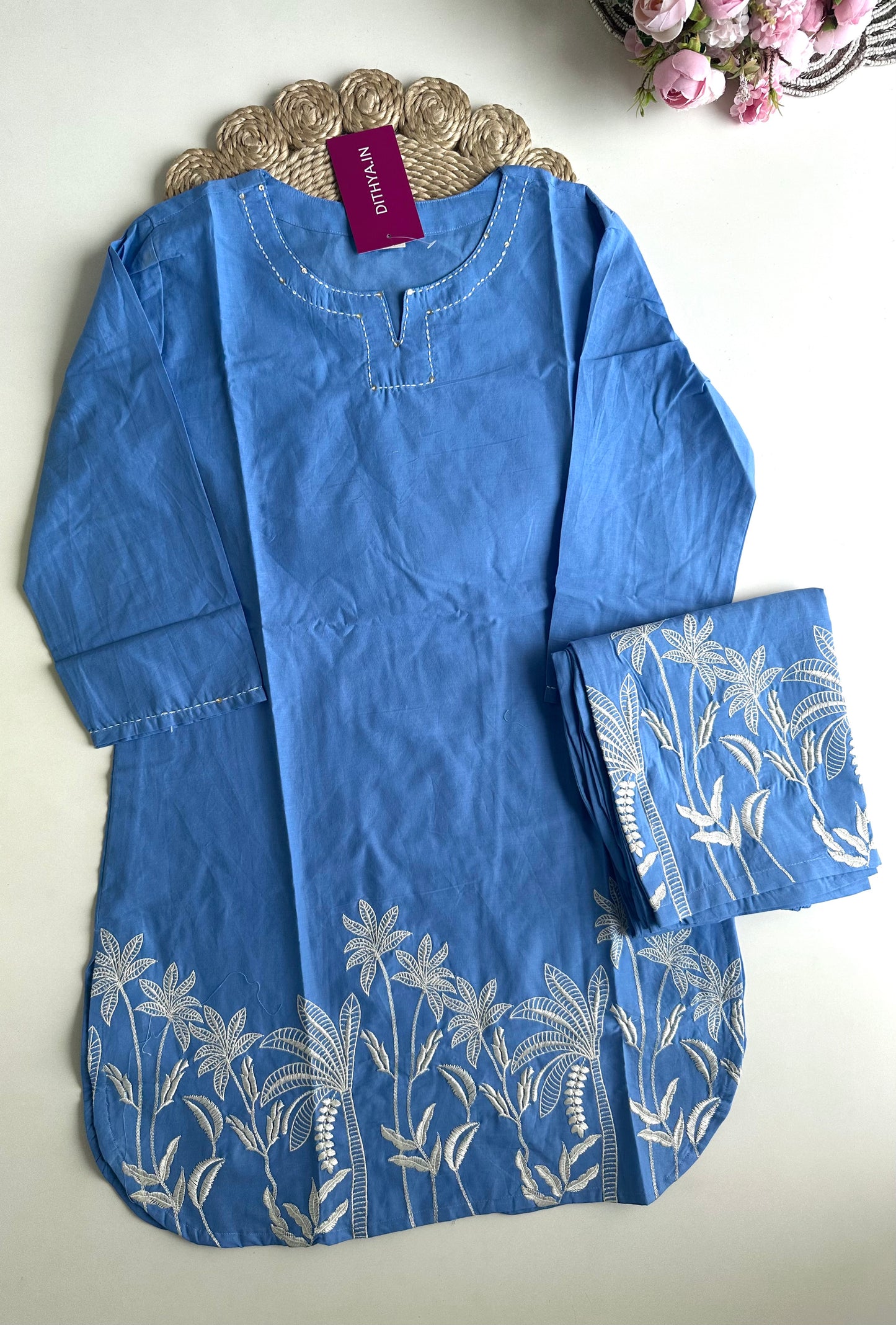 K302 - Cotton embroidered coord set