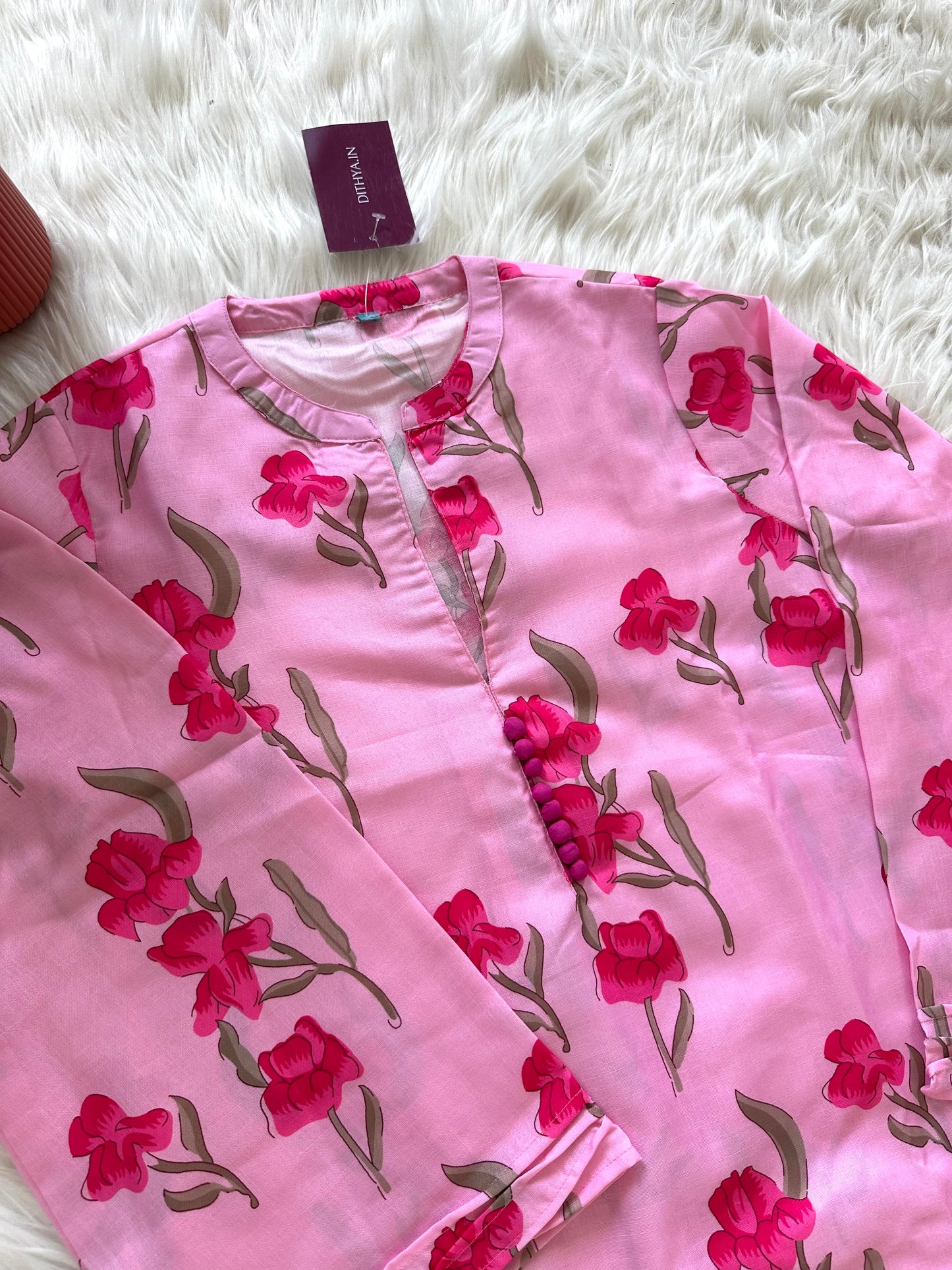 K067 - Floral cotton coord set