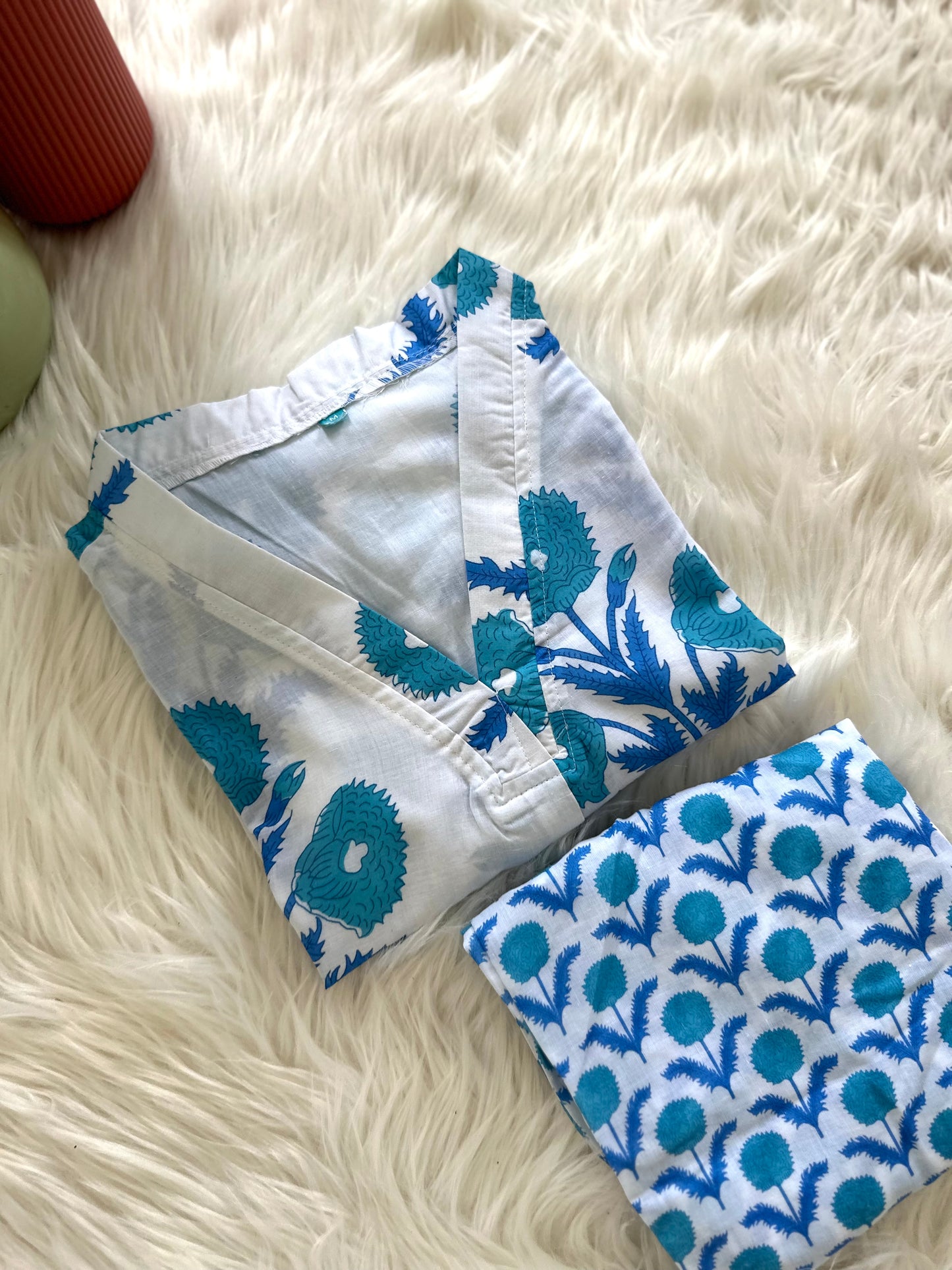 K084 - Cotton printed Kurti with pants