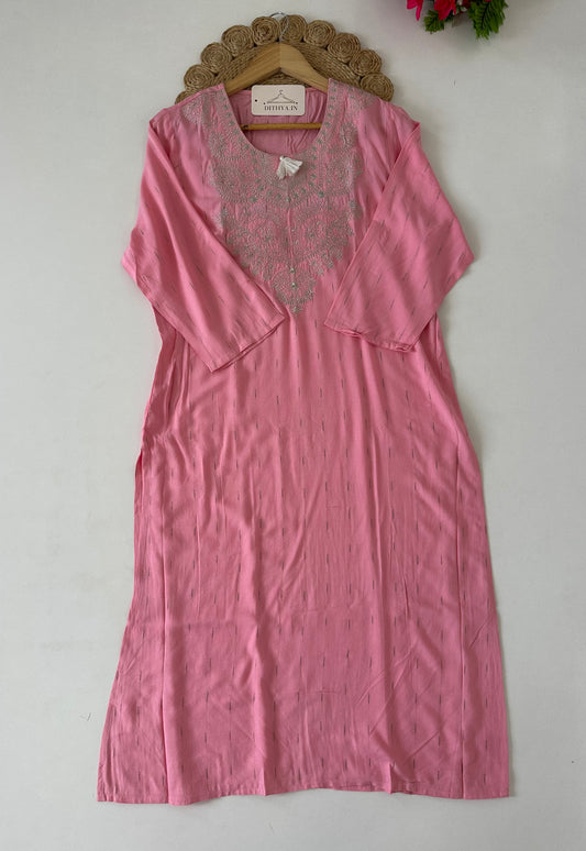 D671-Cotton straight Kurti