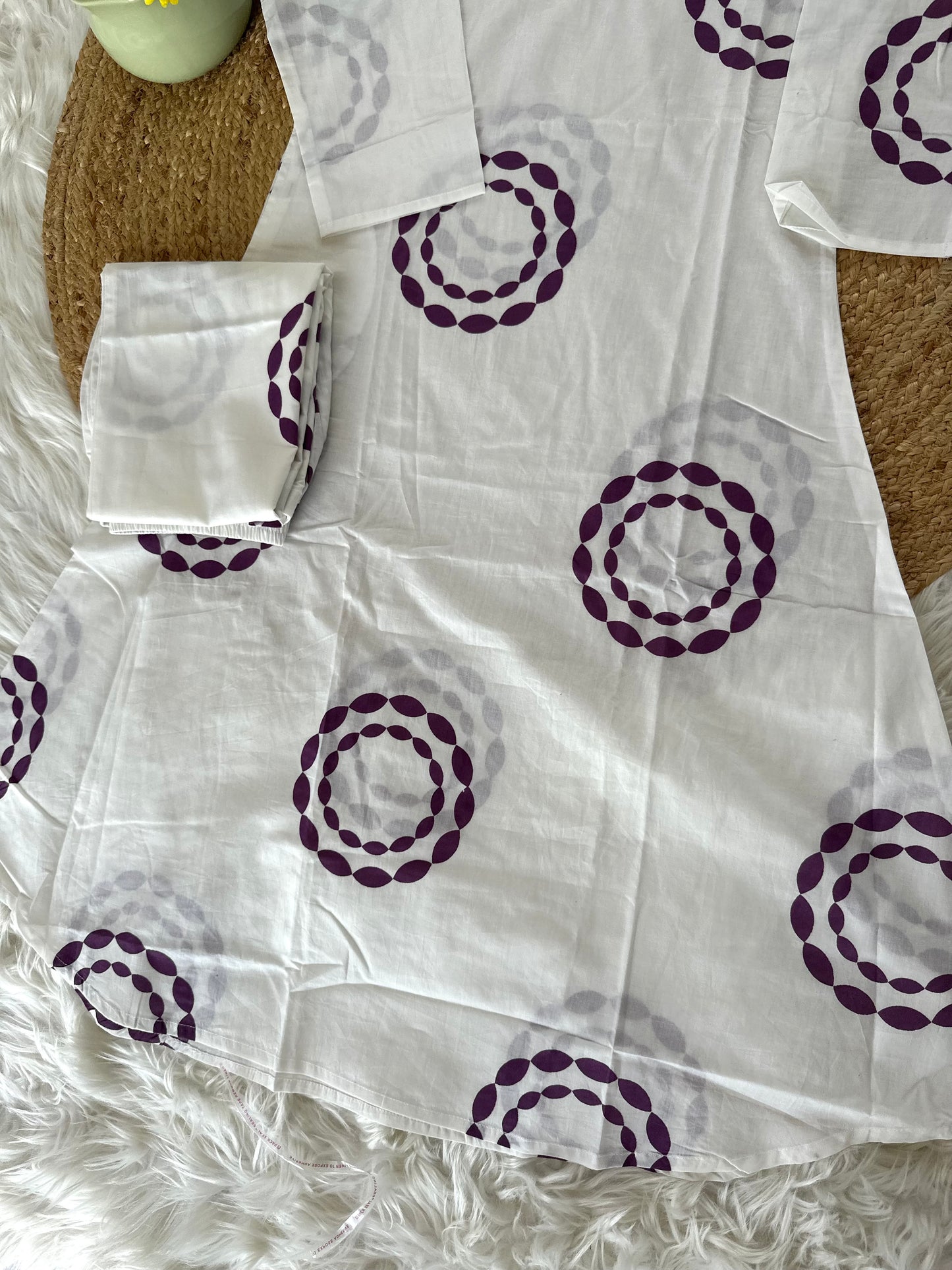 K418 - Cotton Aline Kurti with pants