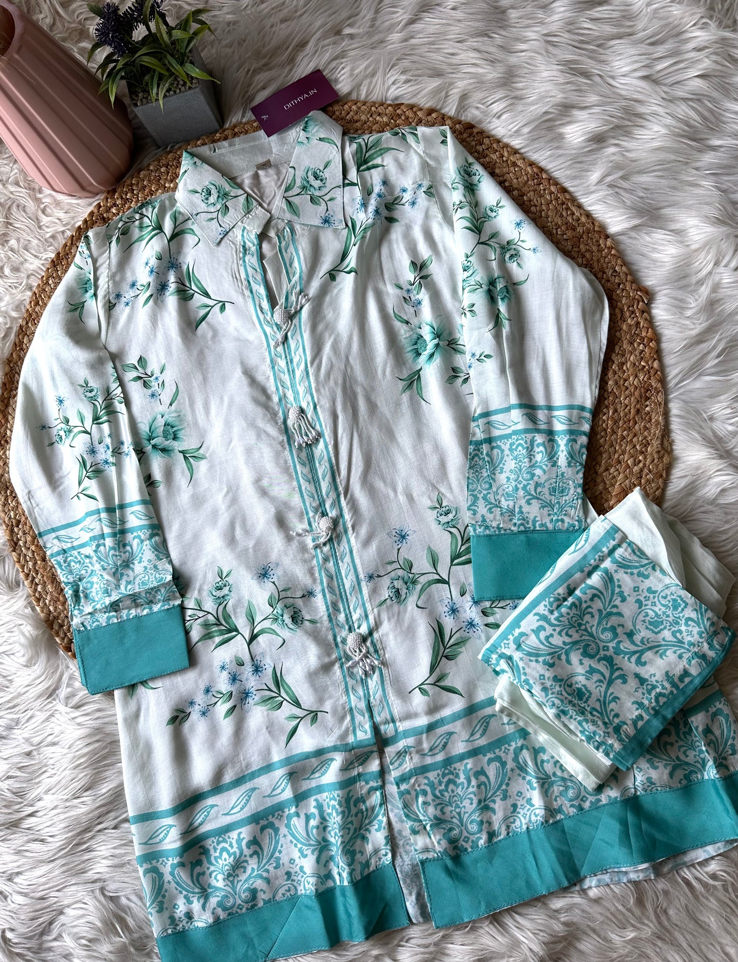 K193 - Super soft Muslin printed coord set