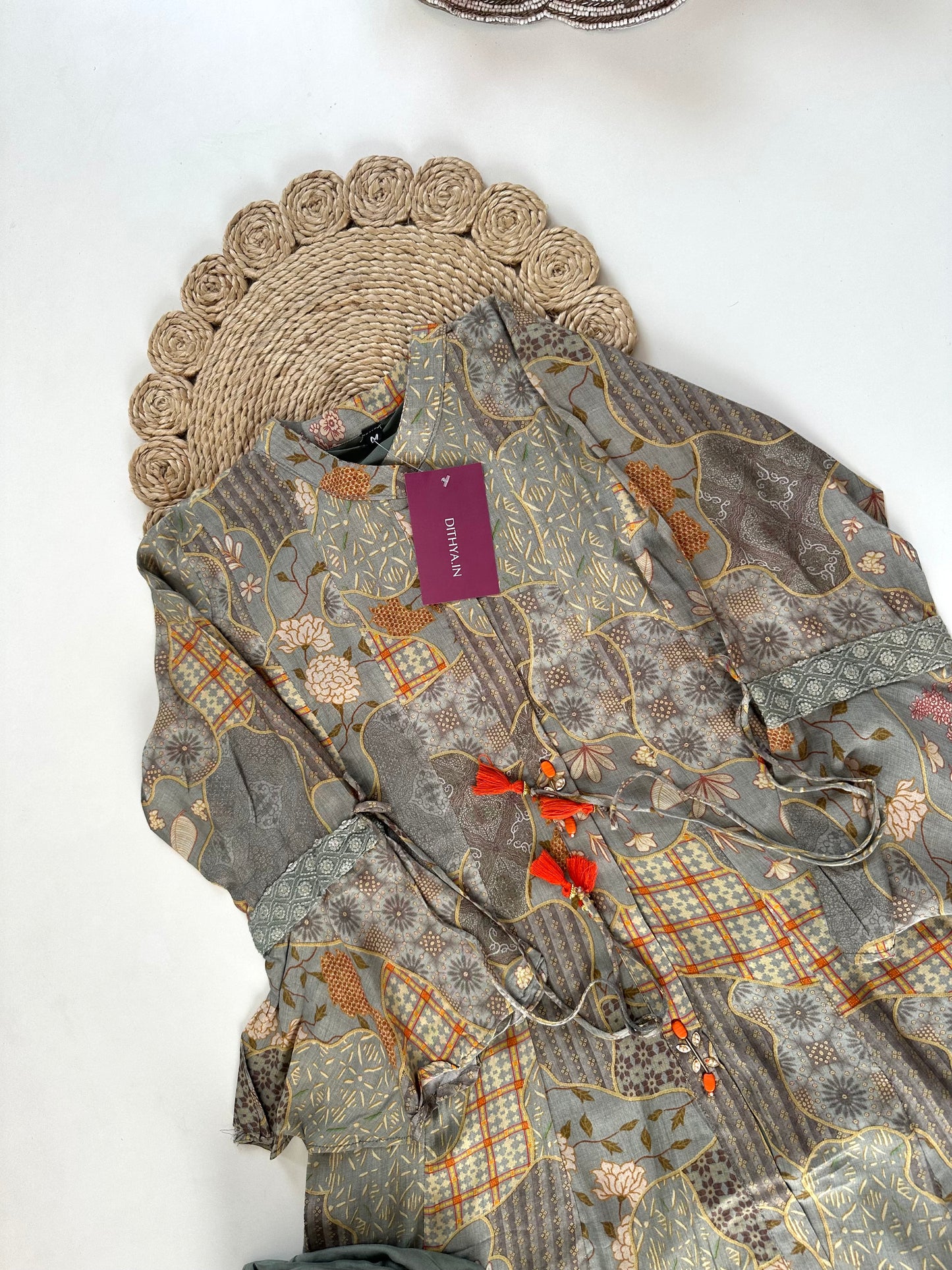 K164 - Pure muslin printed Coord set