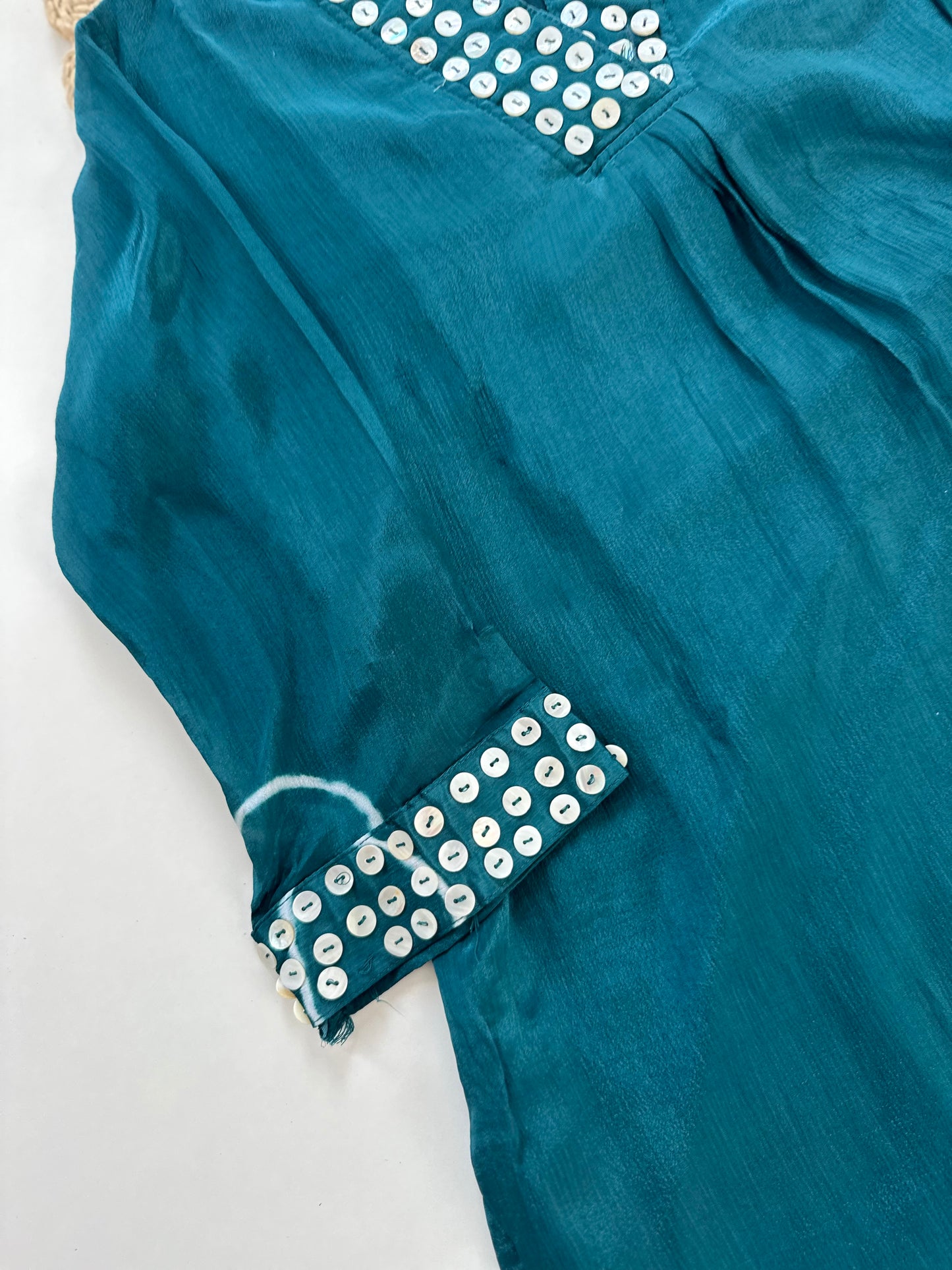 K201 - Chinnon coin work Aline Kurti with pants