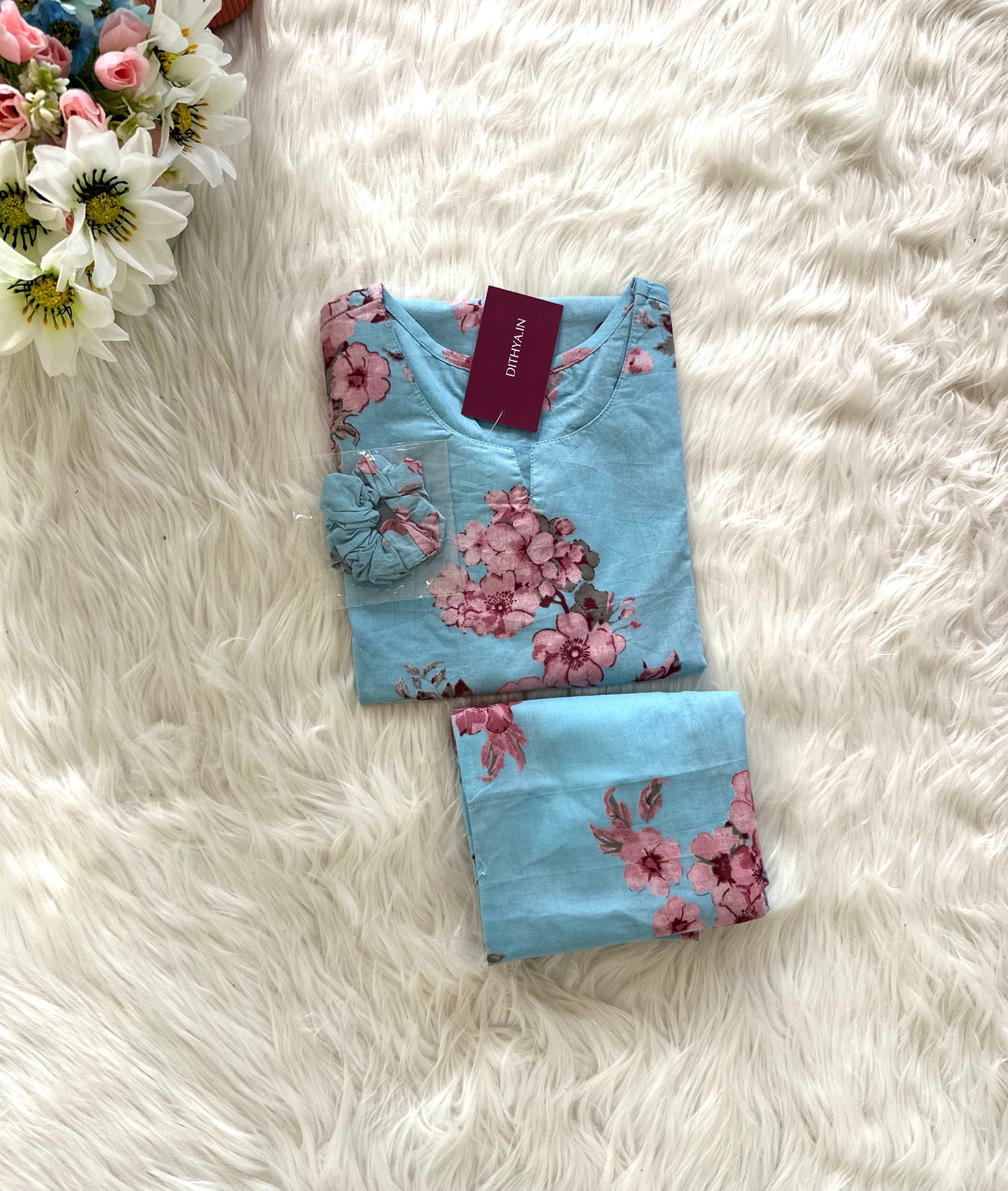 K044 - Cotton floral Coord sets in 3 styles