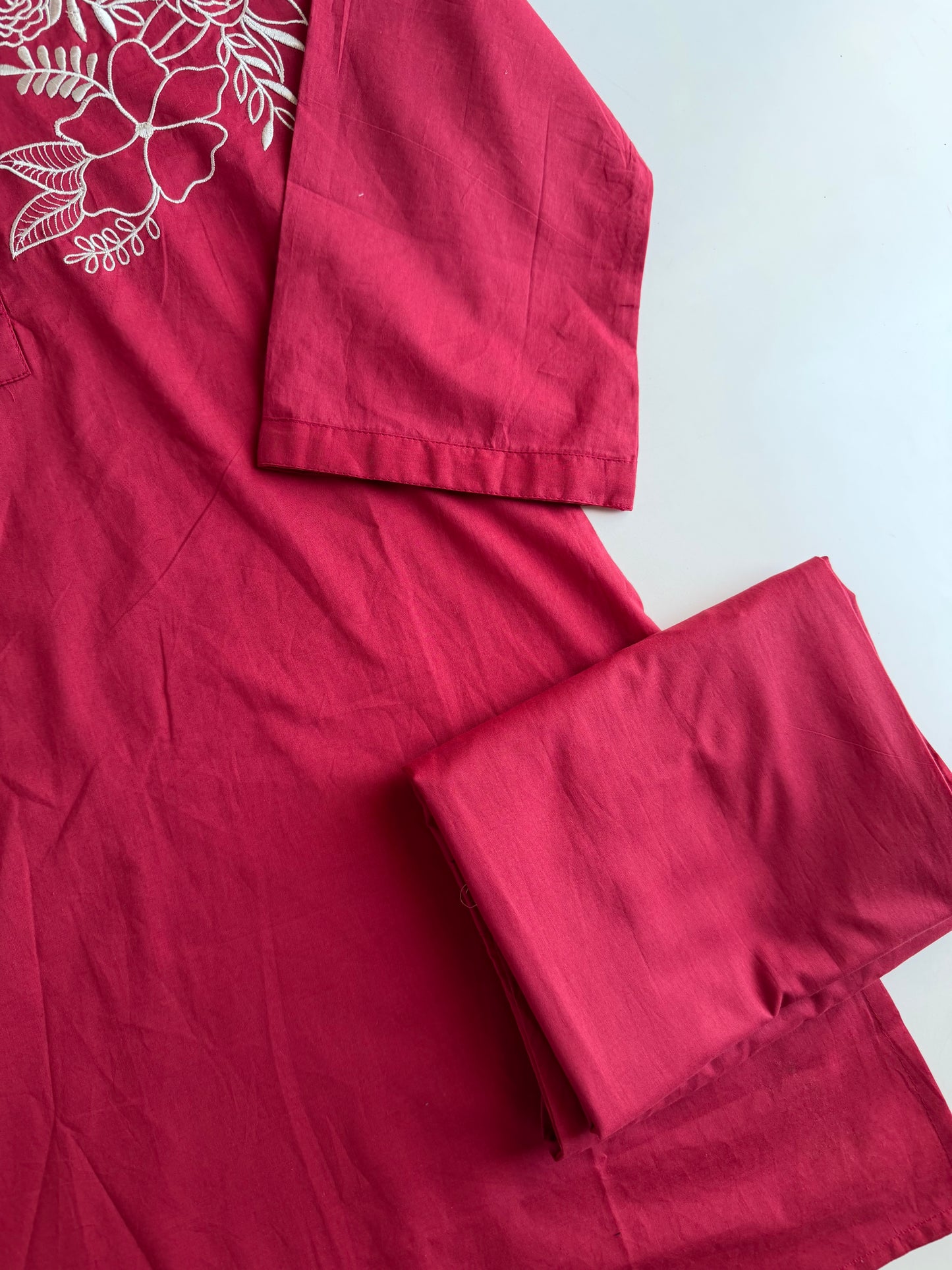 K175 - Mul cotton embroidered coord set