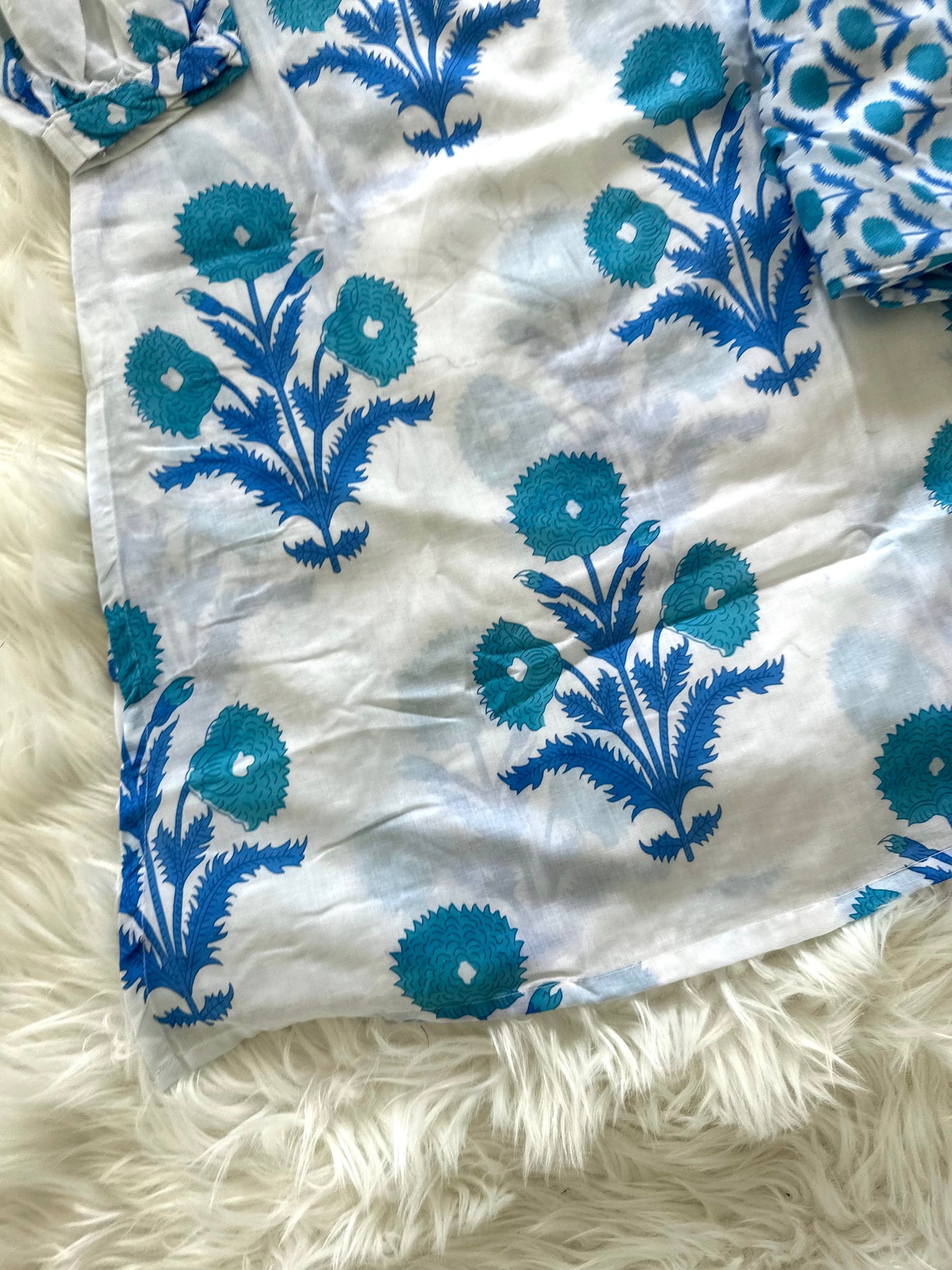 K084 - Cotton printed Kurti with pants