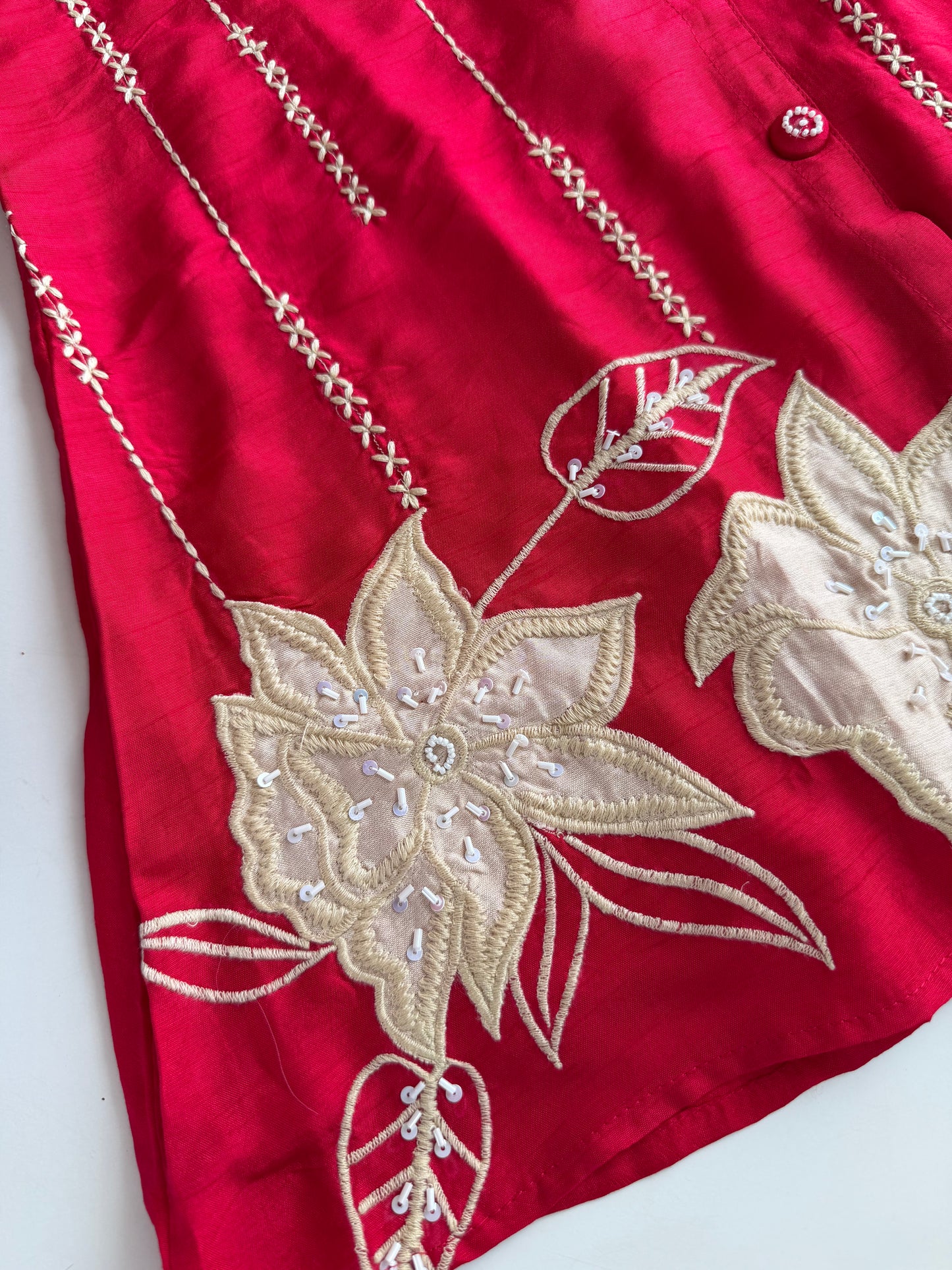 K561 - Russian silk appliqué work coord set
