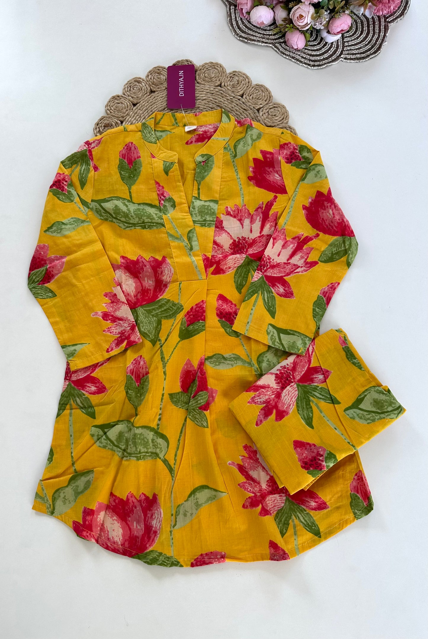 K120 - Cotton floral coord set