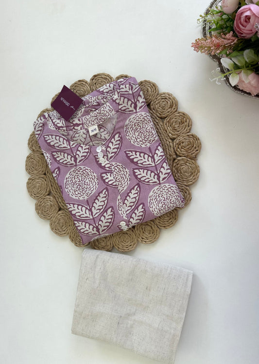 K047 - Cotton Aline Kurti with pants