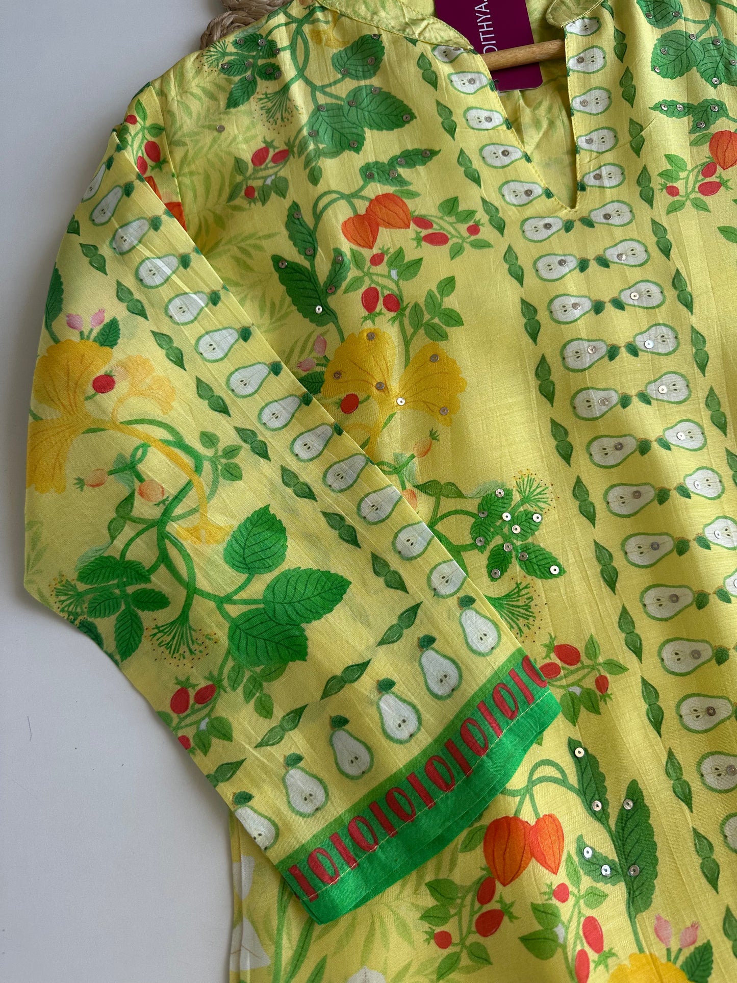 K084 - Pure muslin printed coord set