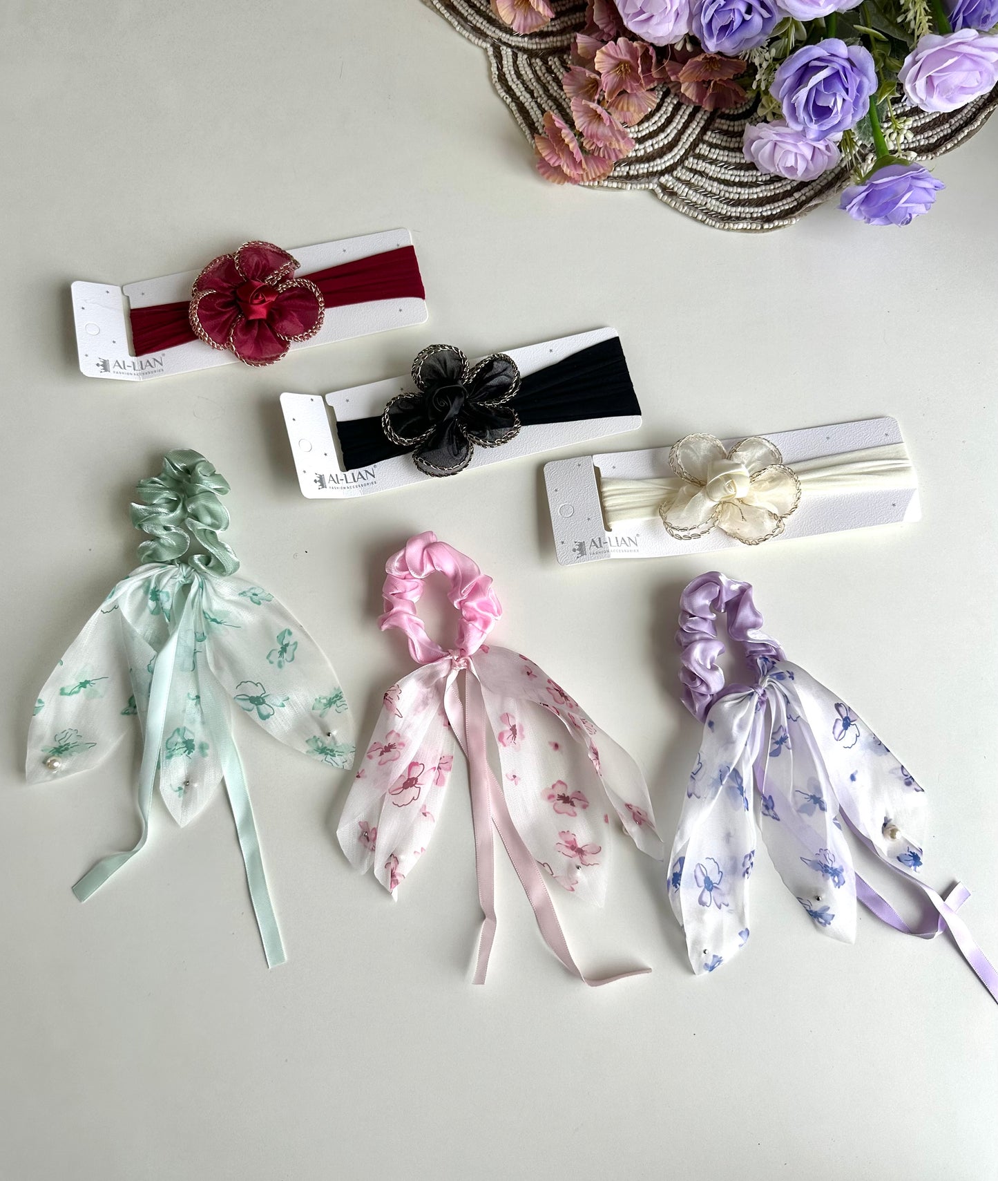 A033 - Combo -3 Hairband & 3 Scrunchies