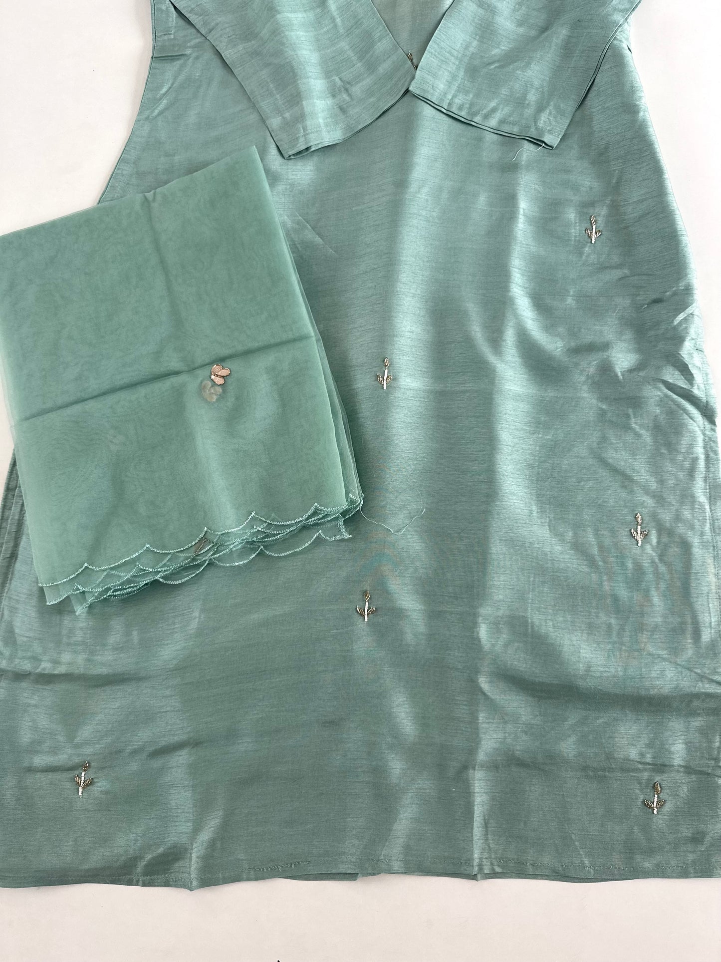 D239 - Dola silk straight kurti with dupatta