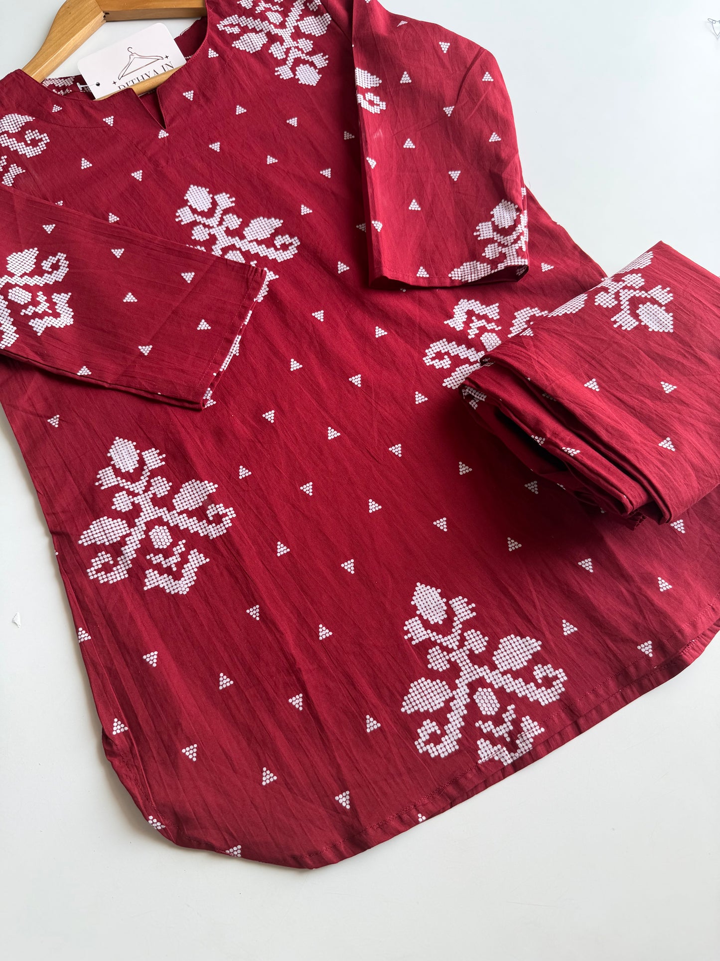 K434 - Mul cotton printed coord set