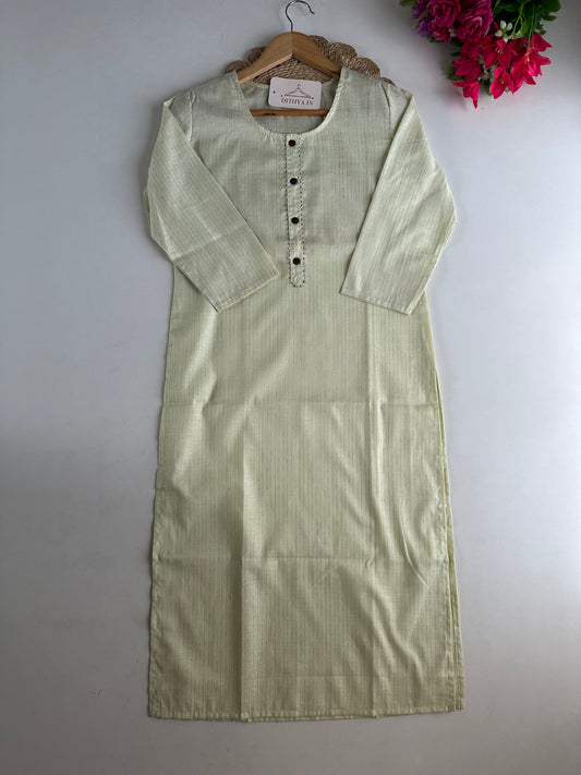D641-Cotton straight Kurti
