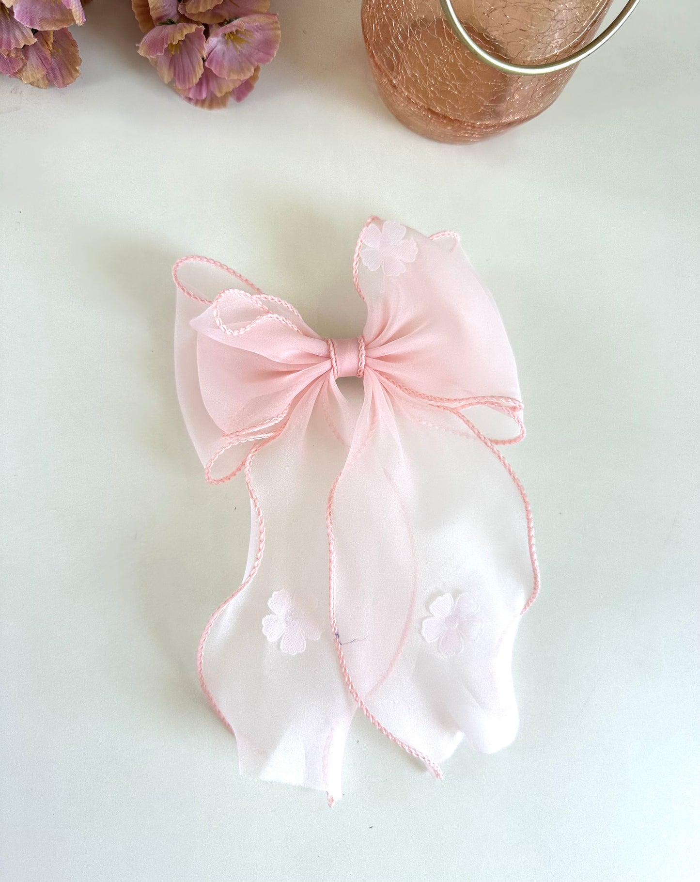 A019 - Printed bow clip (per piece)
