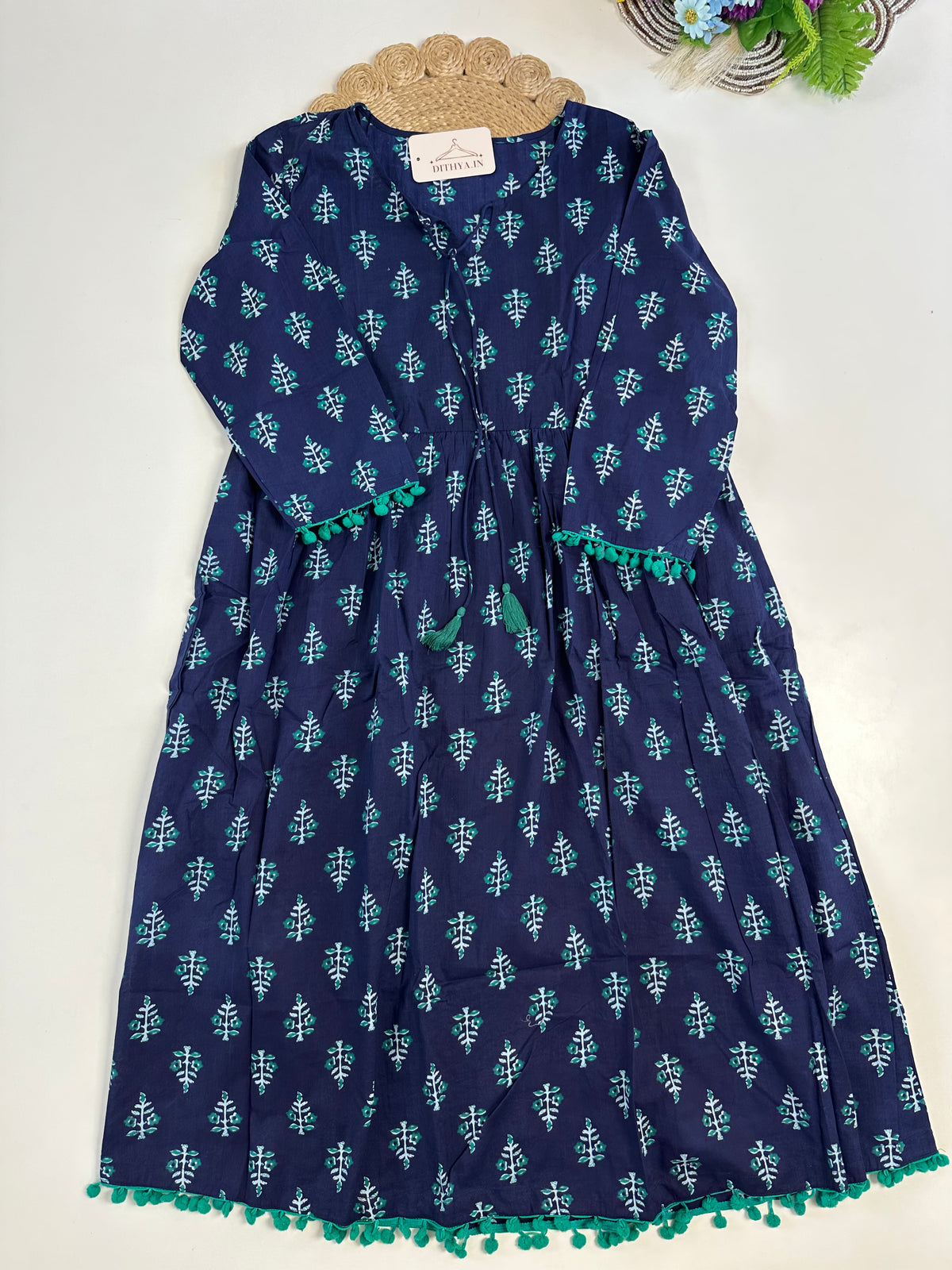 D697-Cotton Aline Kurti