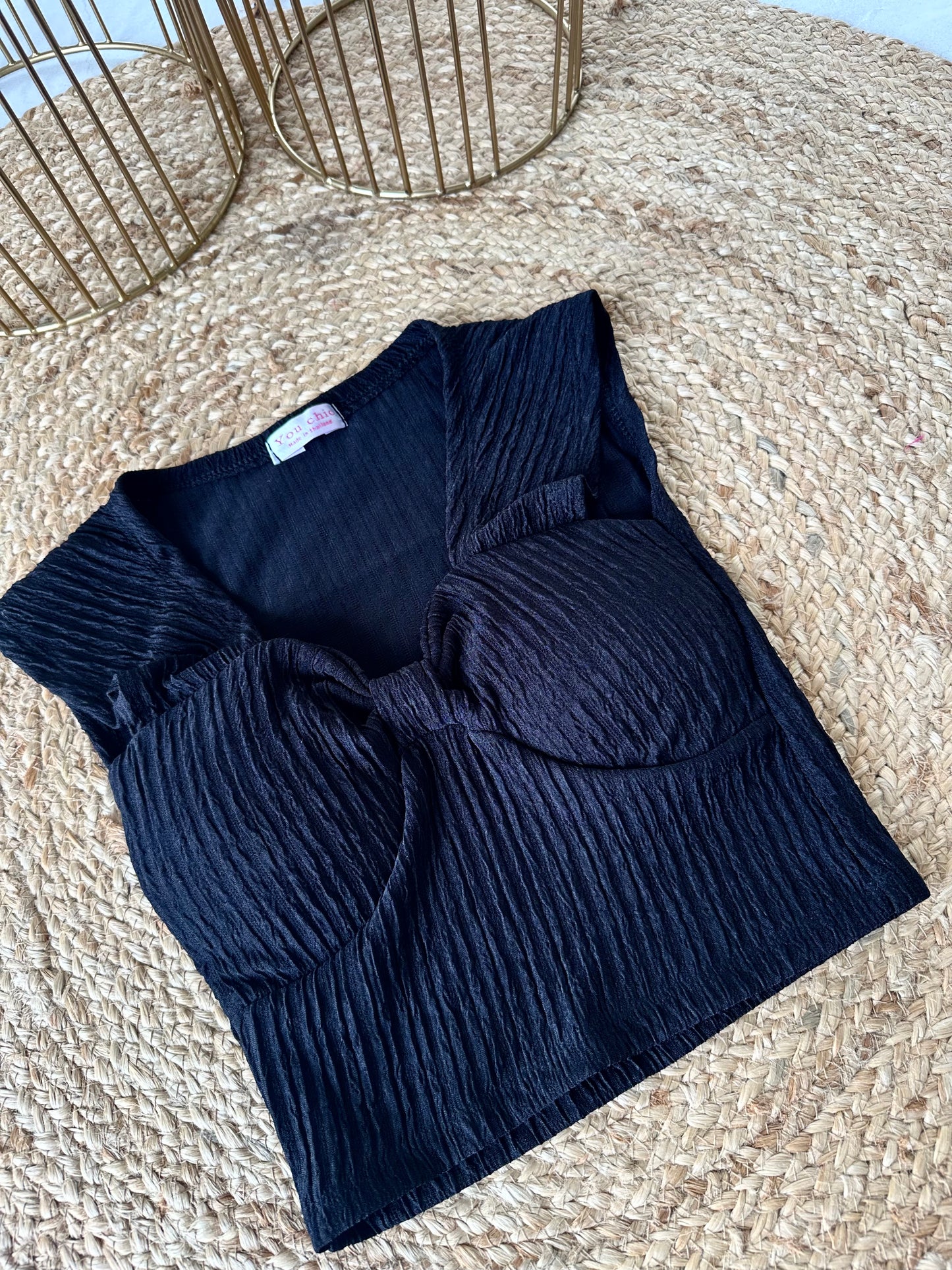 W002 - Crinkled Padded Top in 5 colours