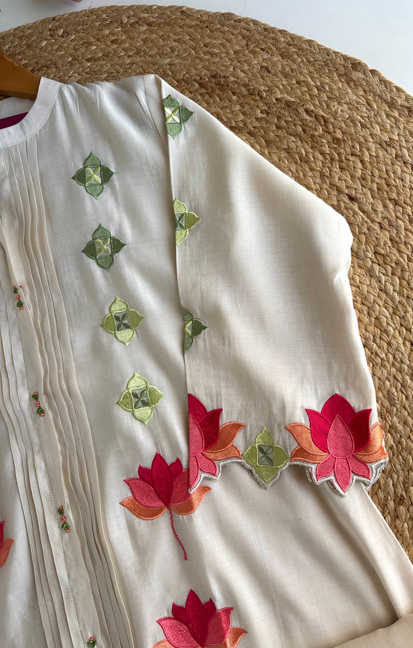 K261 - Muslin embroidered coord set