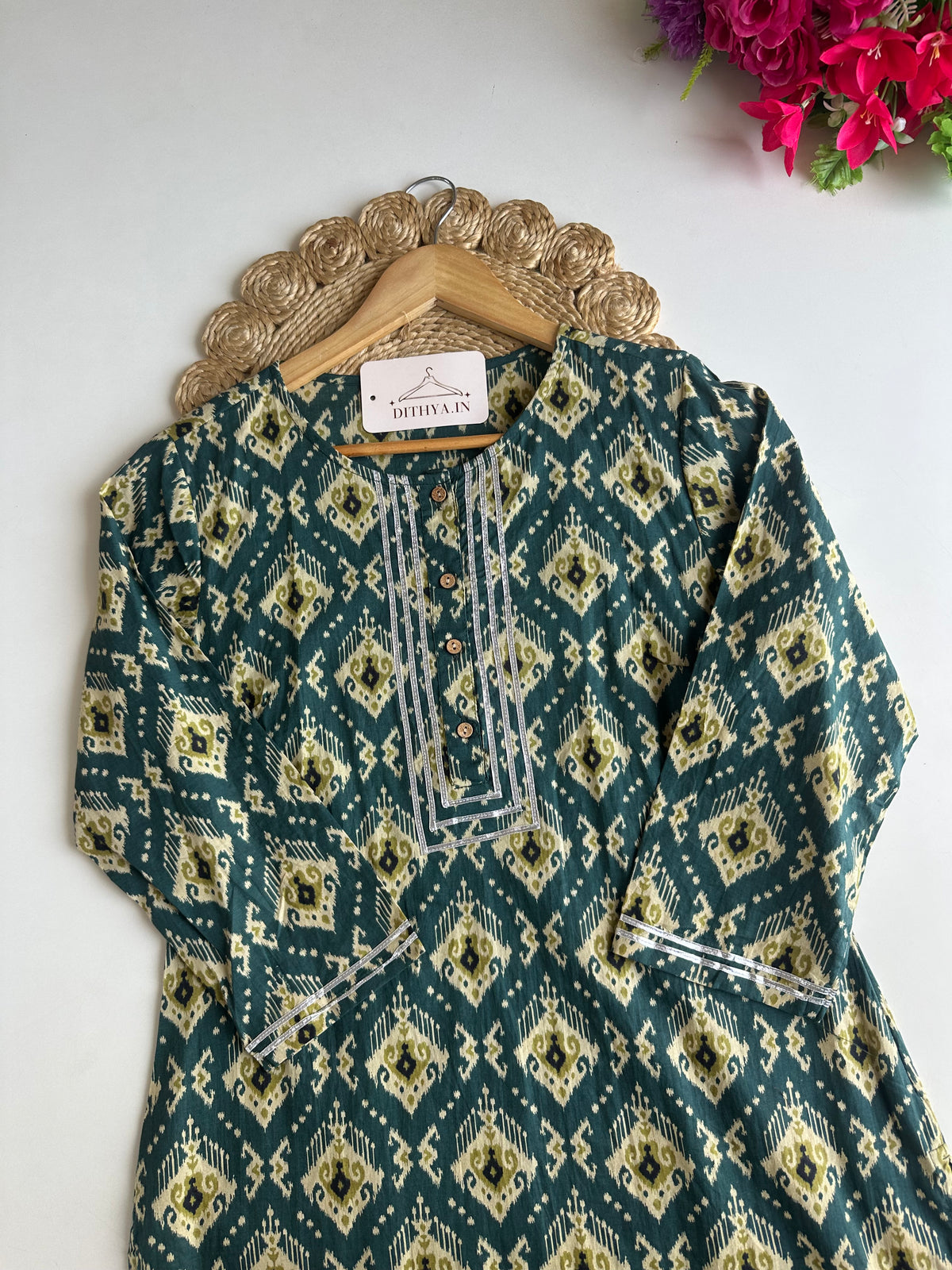 D690 - Cotton Straight Kurti with Pants