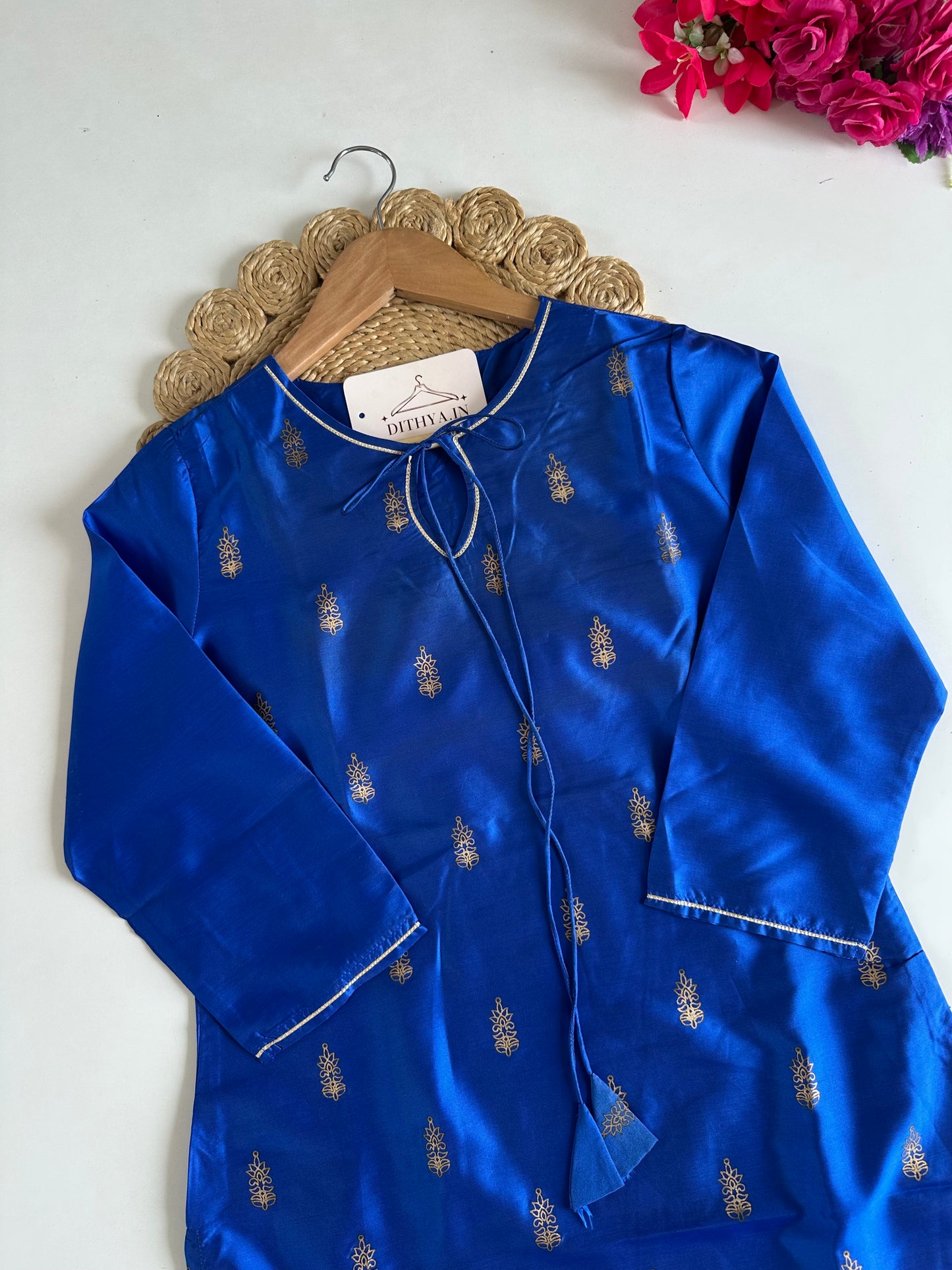D523 - Silk Straight Kurti