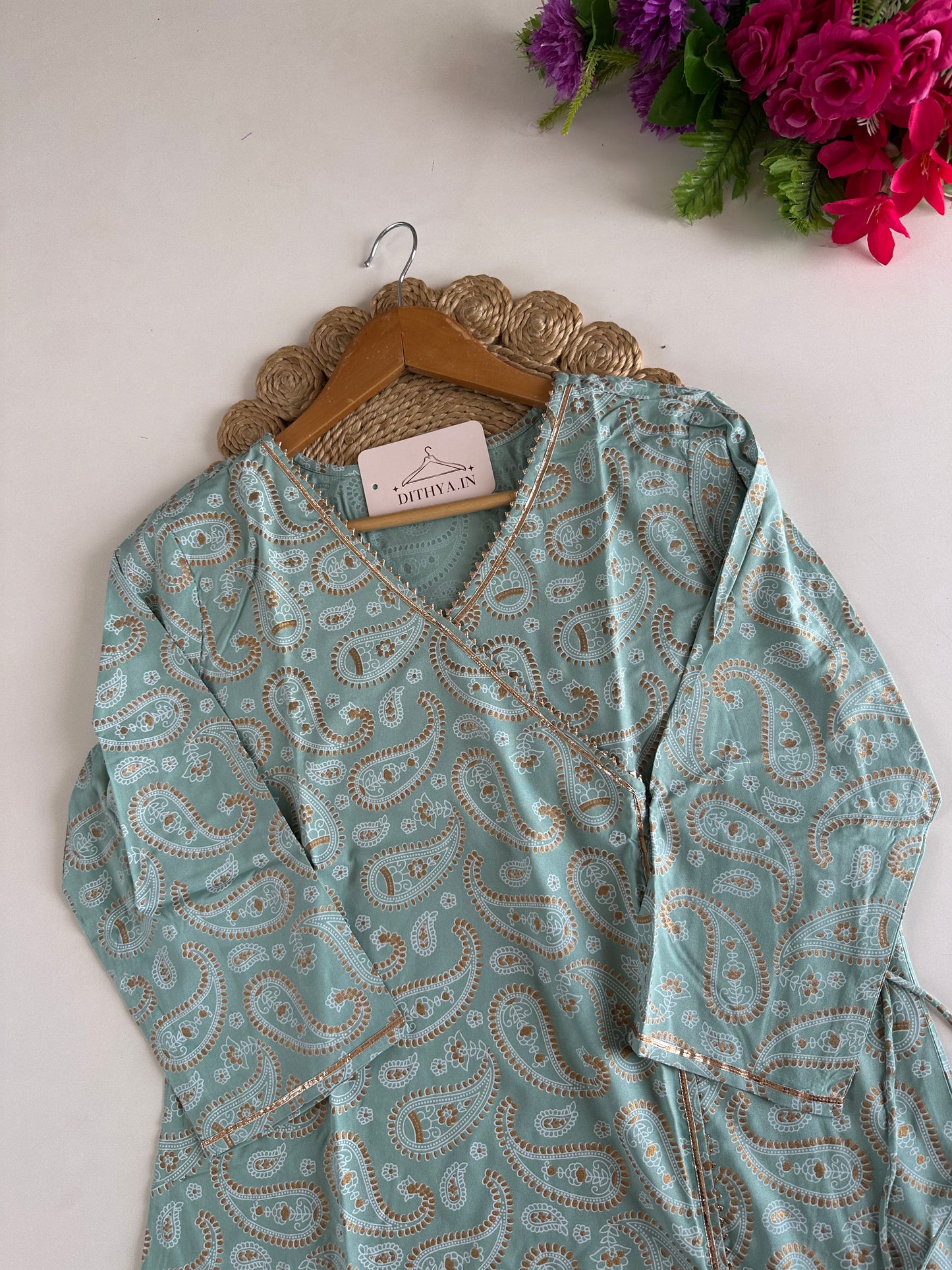 D547 - Cotton Angrakha Kurti - view 2