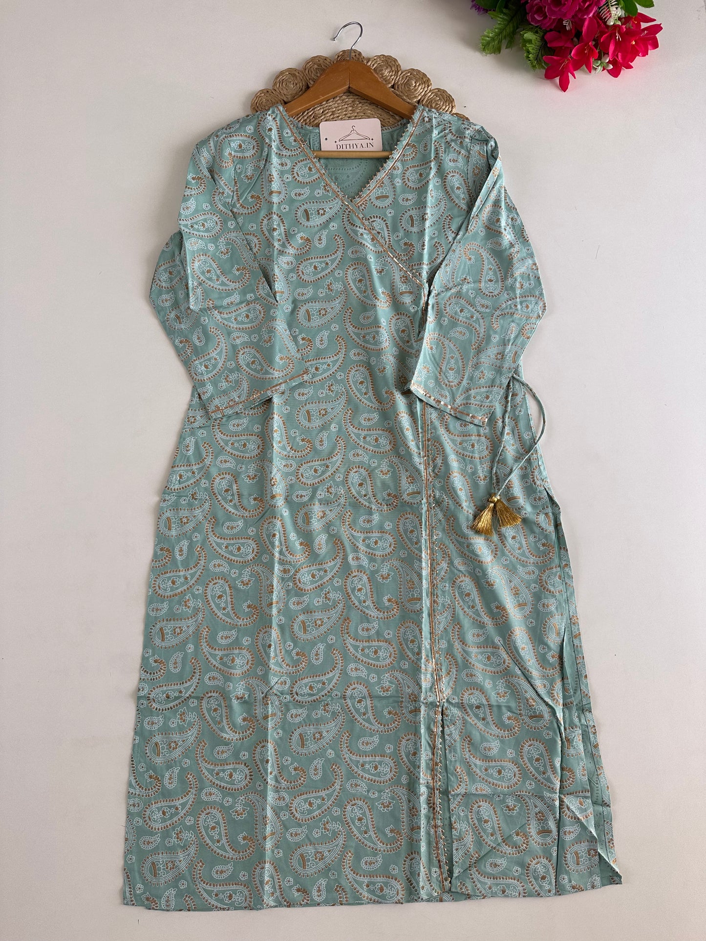 D547-Cotton angrakha Kurti