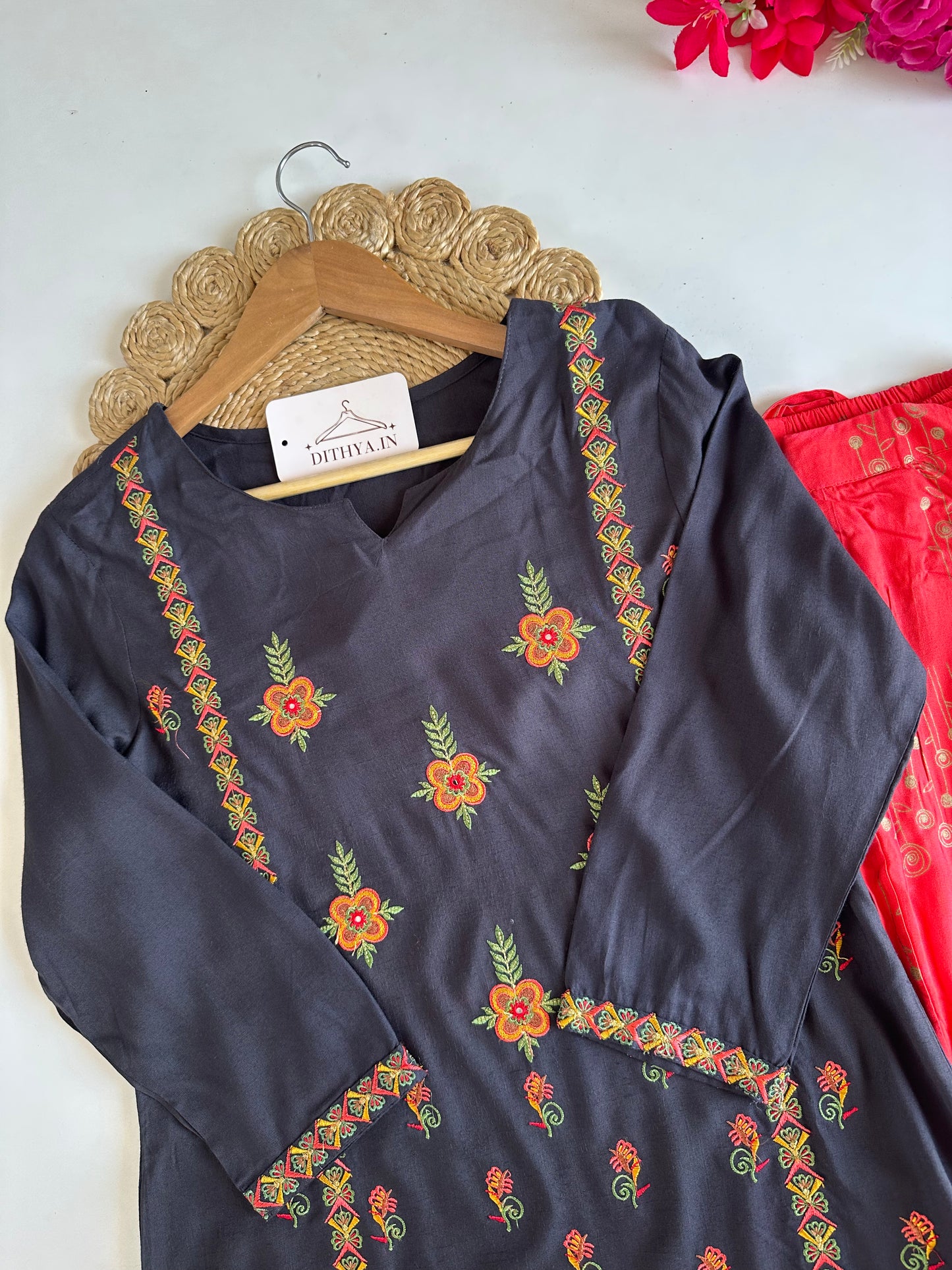D551 - Cotton Kurti with Sharara