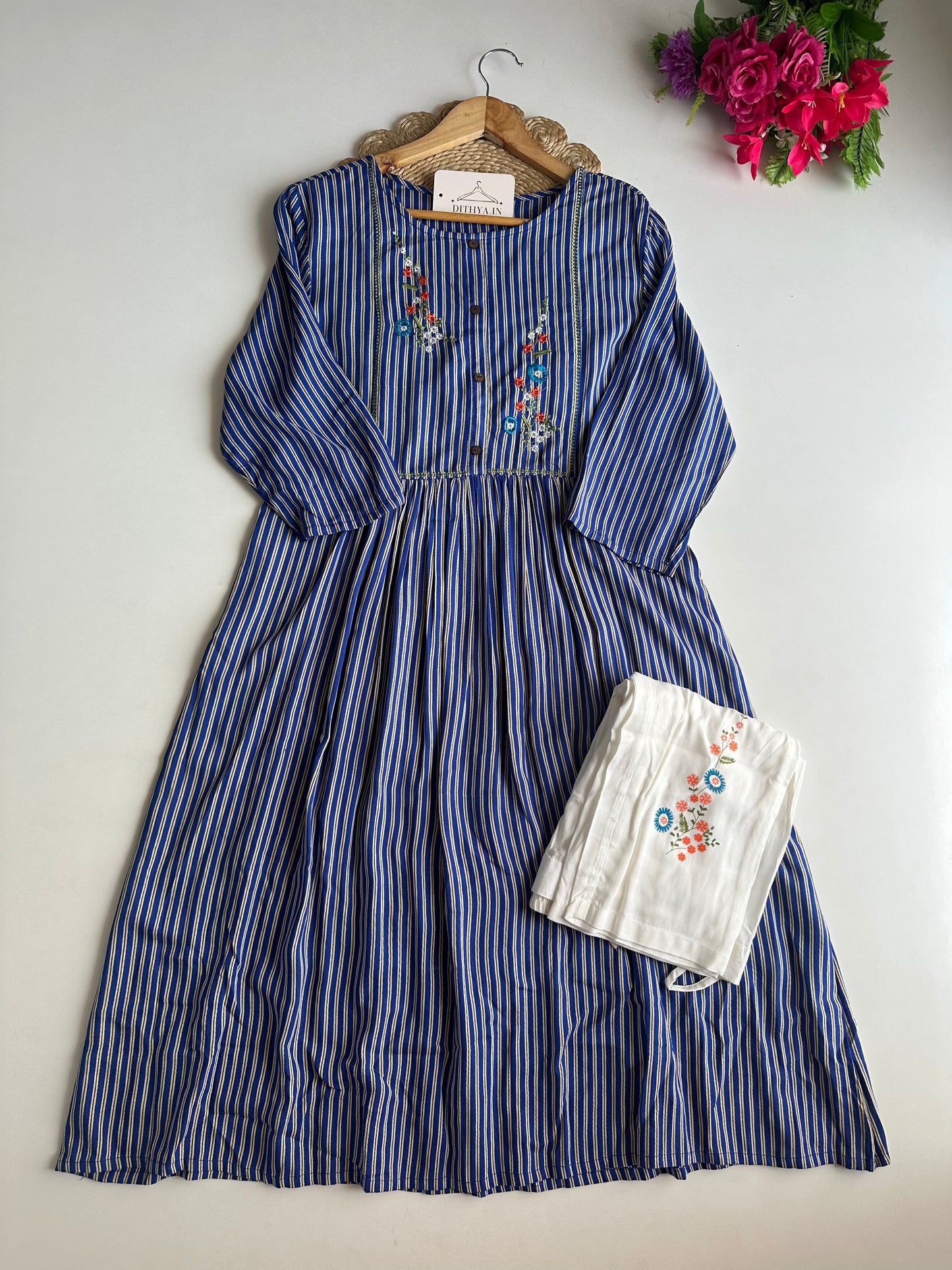 D565 - Cotton Anarkali with Pants