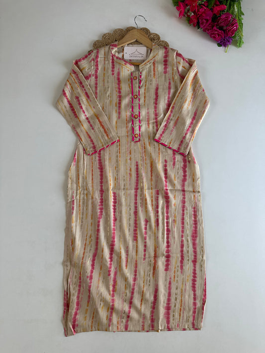 D572-Muslin straight Kurti