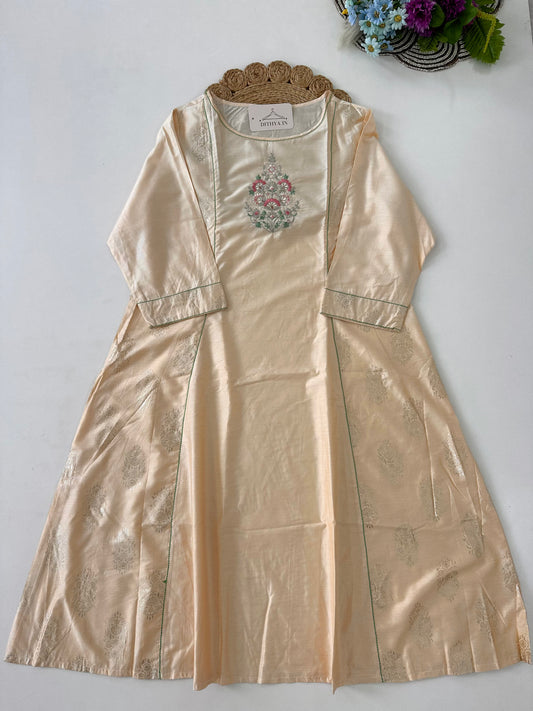 D583-Silk Aline Kurti
