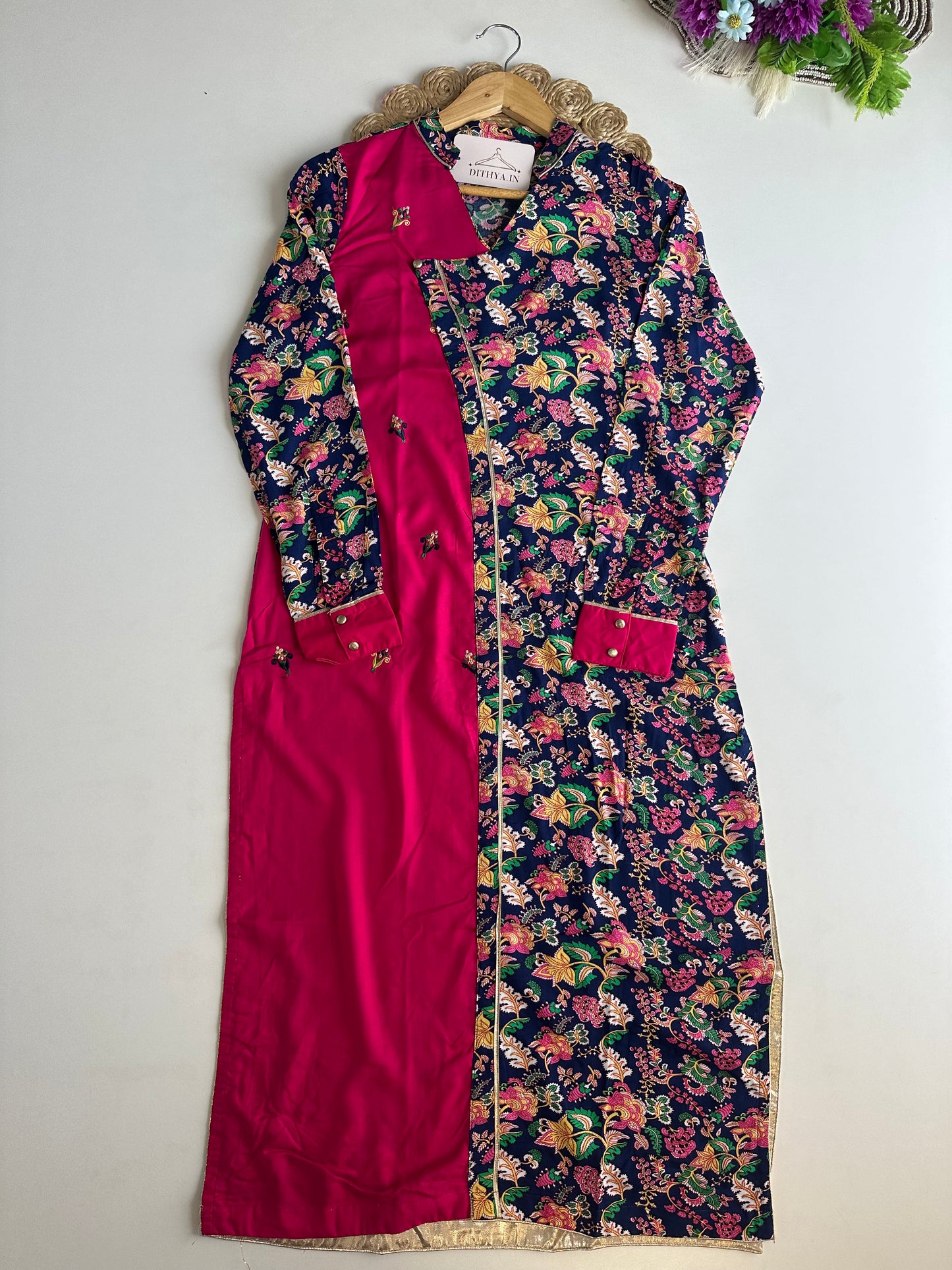 D588-Cotton straight Kurti