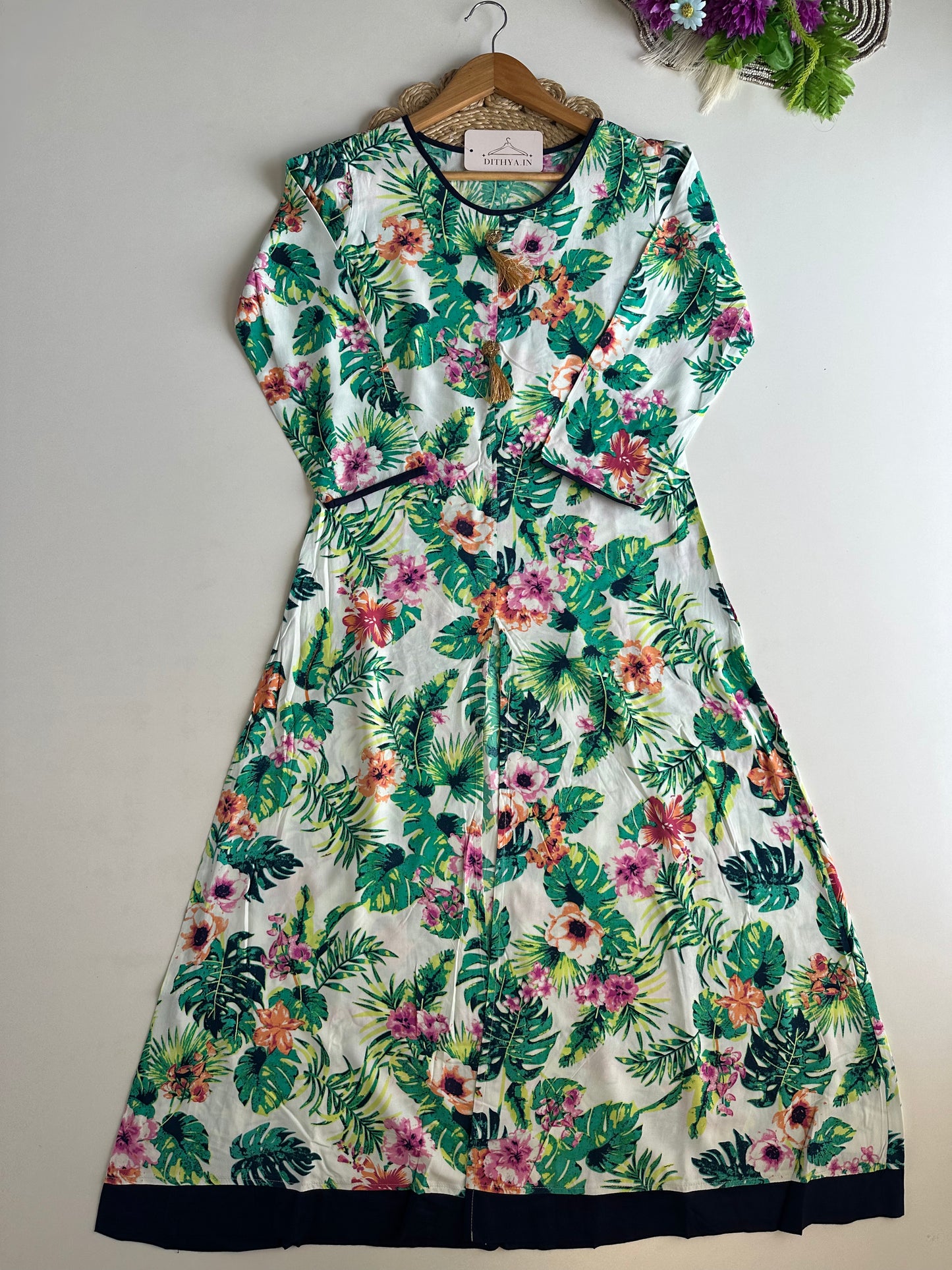 D592 - Cotton A-line Kurti